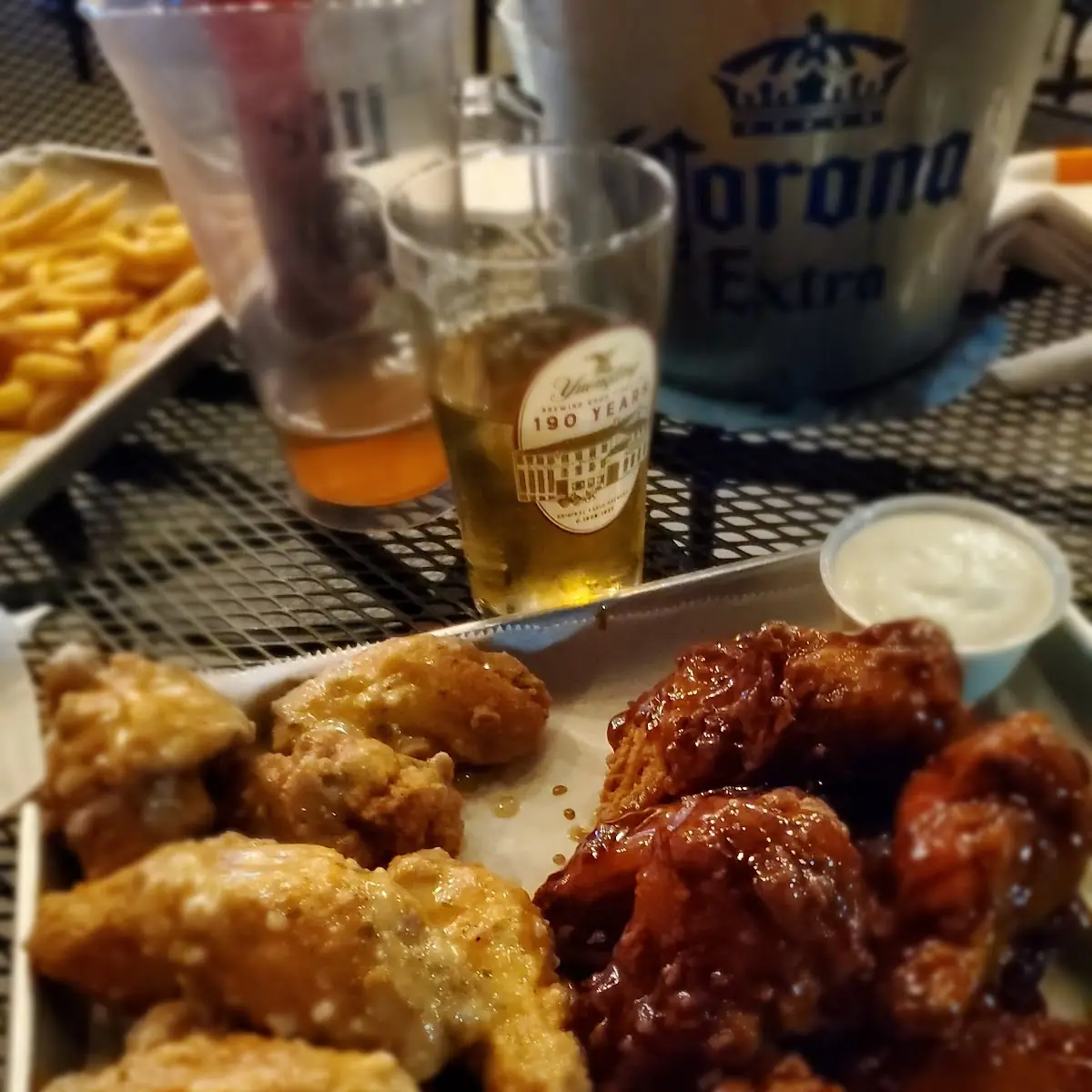 Garlic Parmesan& Bourbon Sriracha Wings