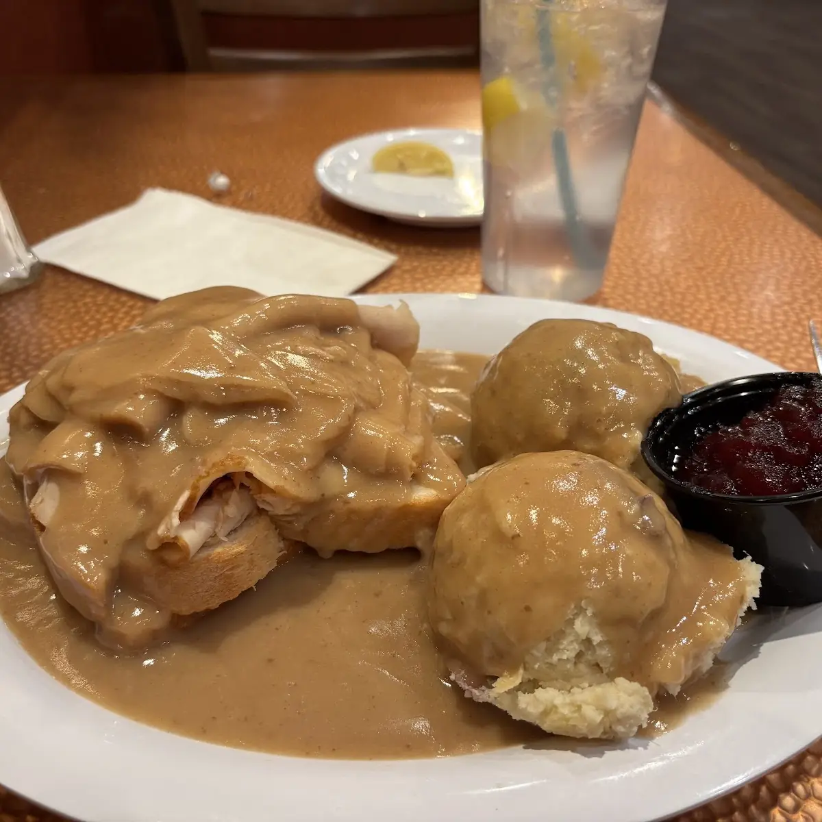Open Faced Turkey Sandwich