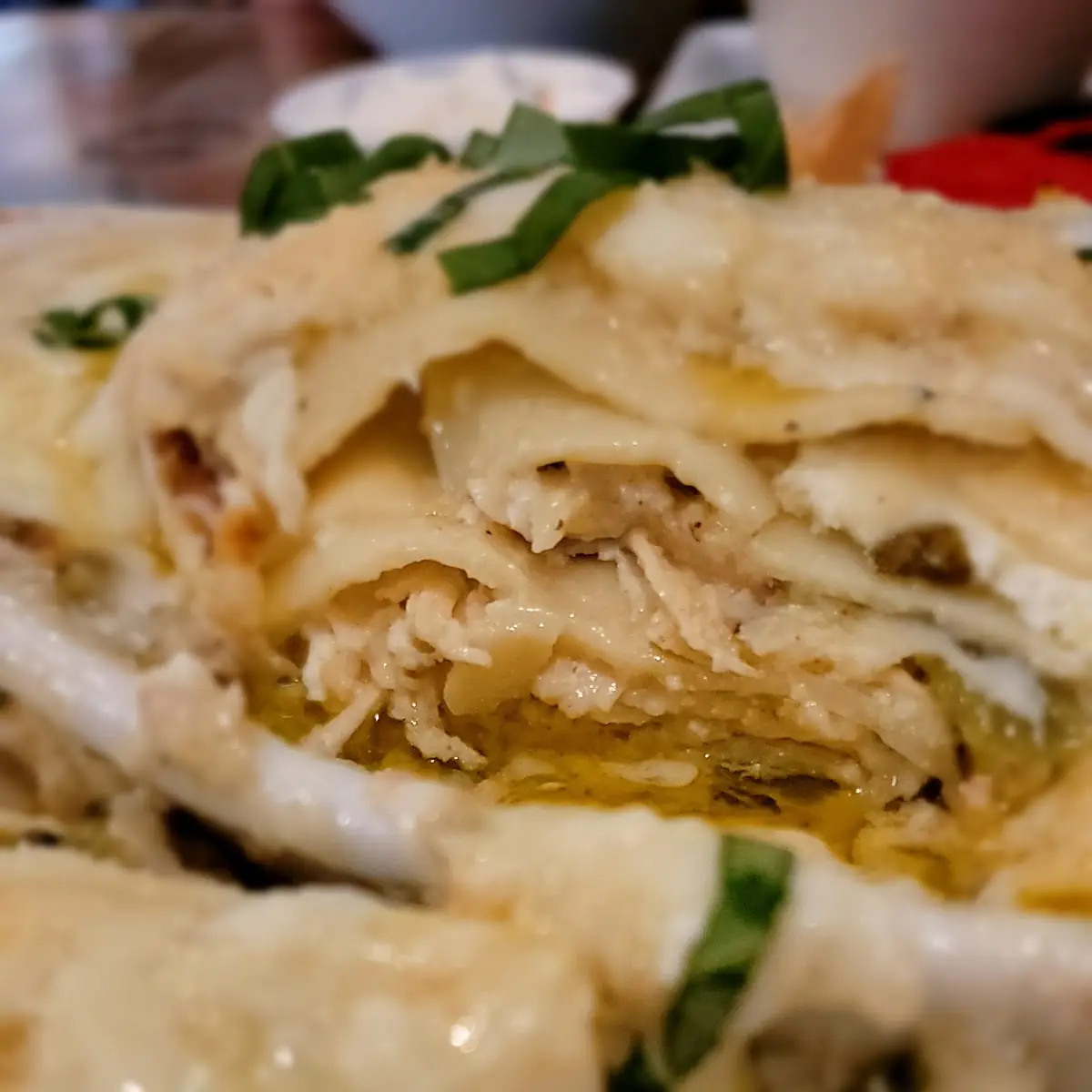 Green Chile Chicken Lasagna