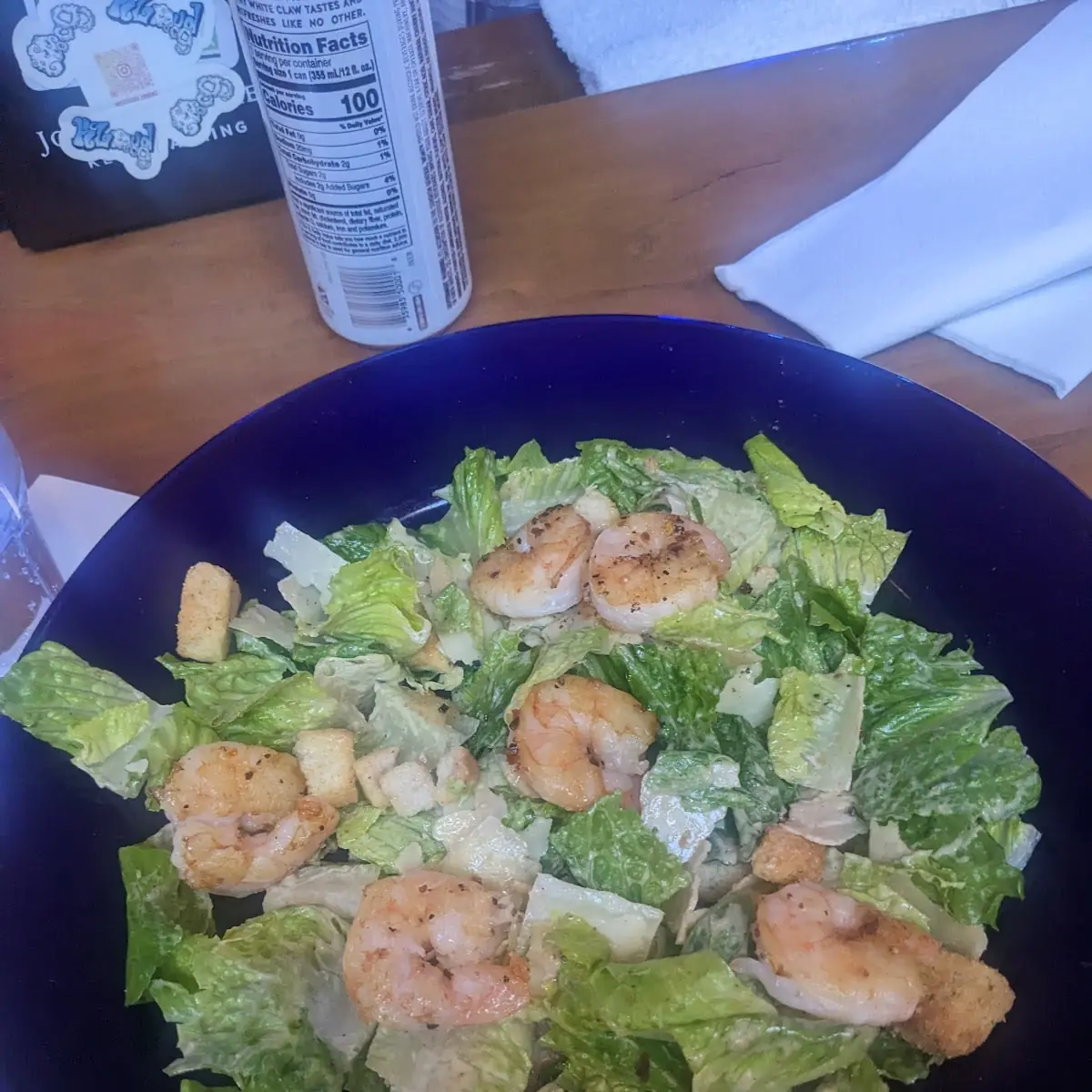 Caesar Salad with Grilled Shrimp