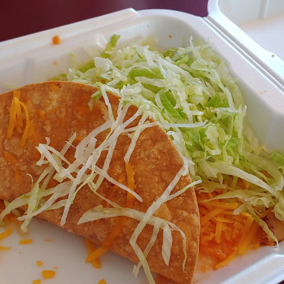 One Chicken Taco Crispy Taco
