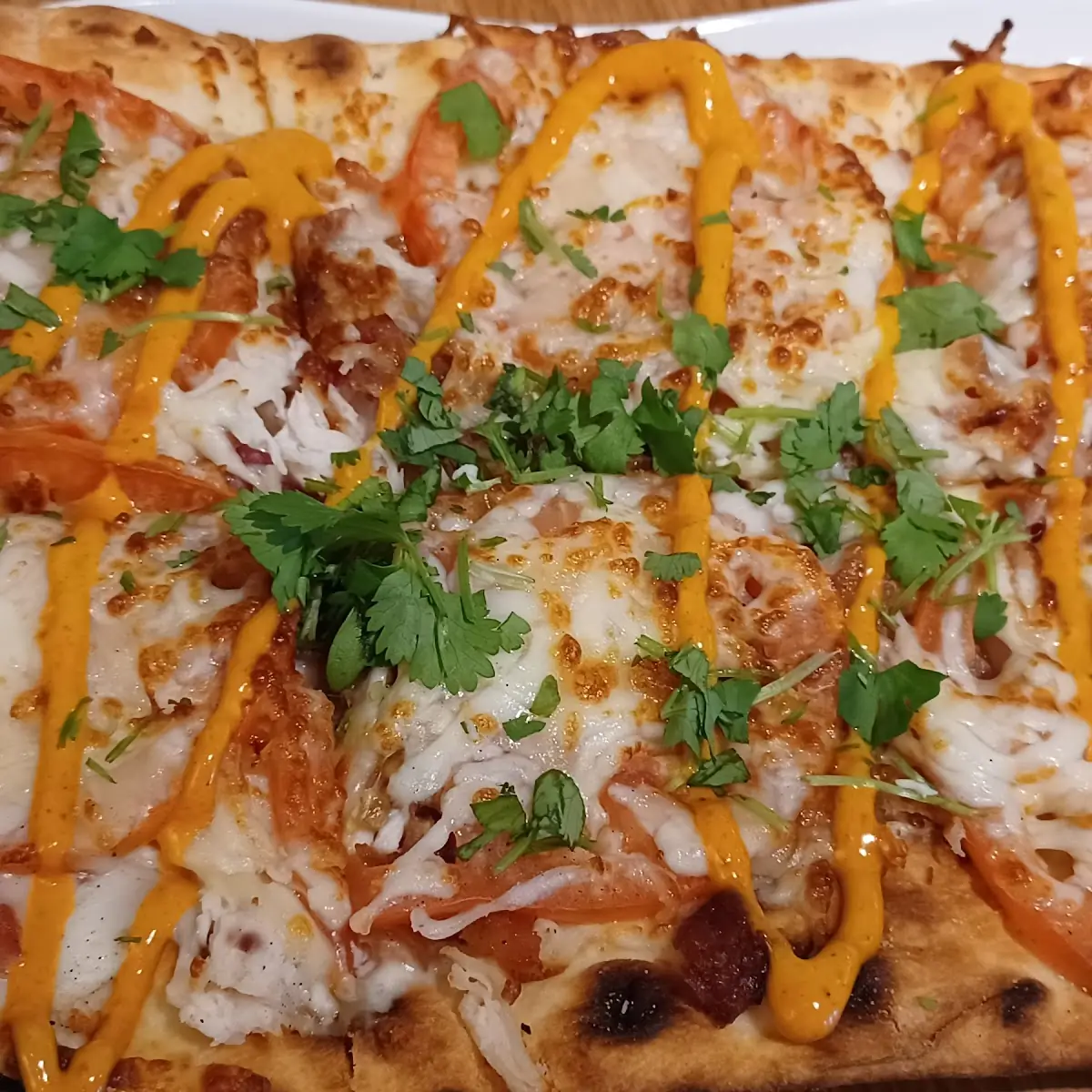 Chipotle Chicken Bacon Flatbread Pizza