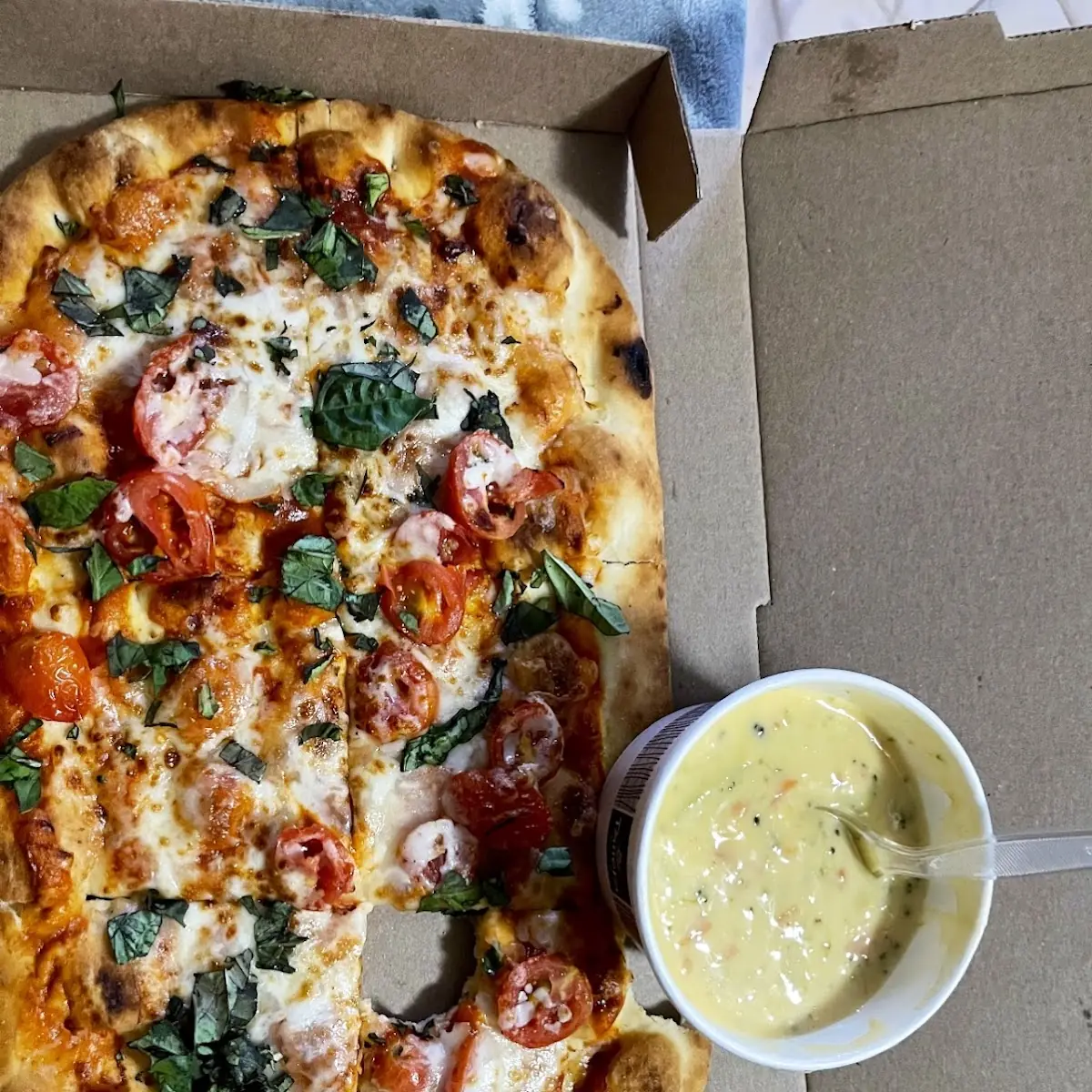 Veggie Margherita Flatbread