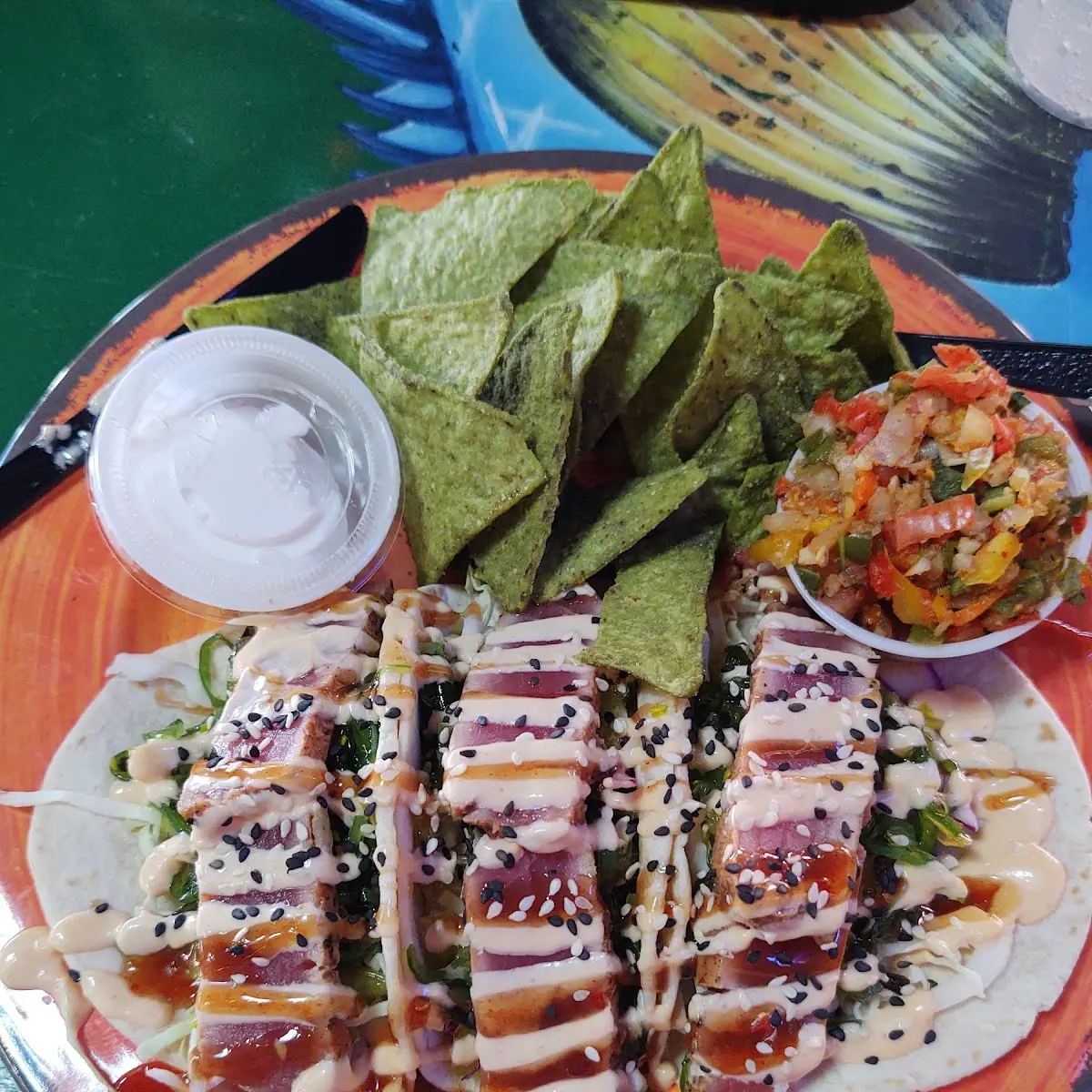 Seared Ahi Tuna Tacos