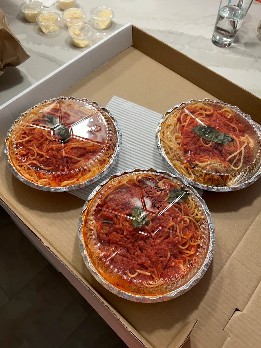 Spaghetti and Meat Sauce Meat Balls