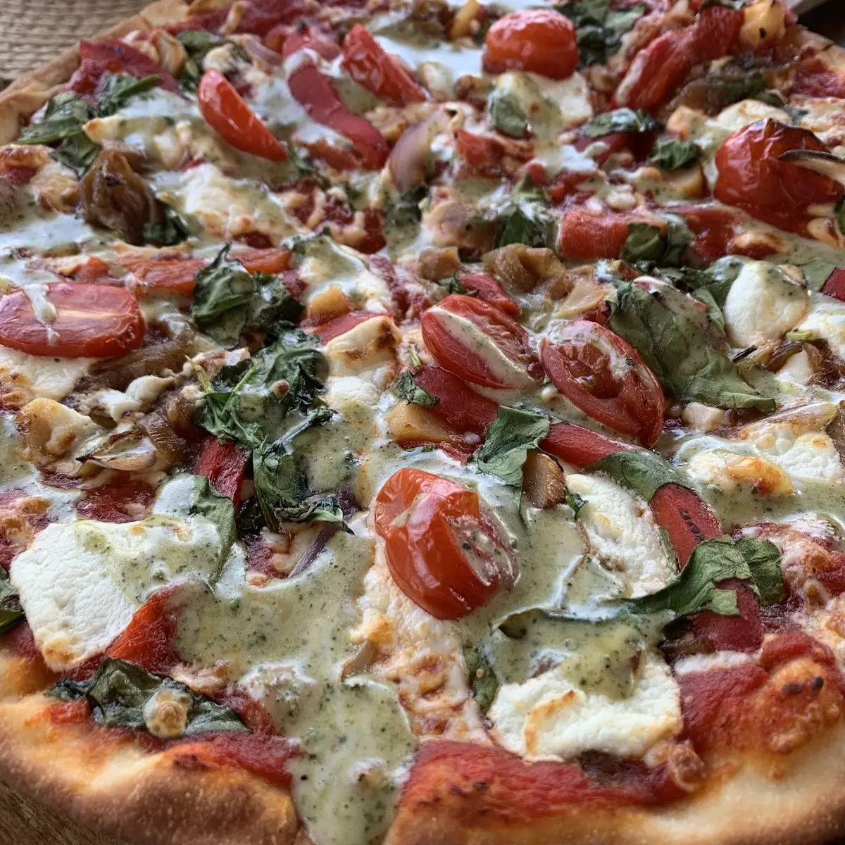 Roasted Red Pepper Pizza