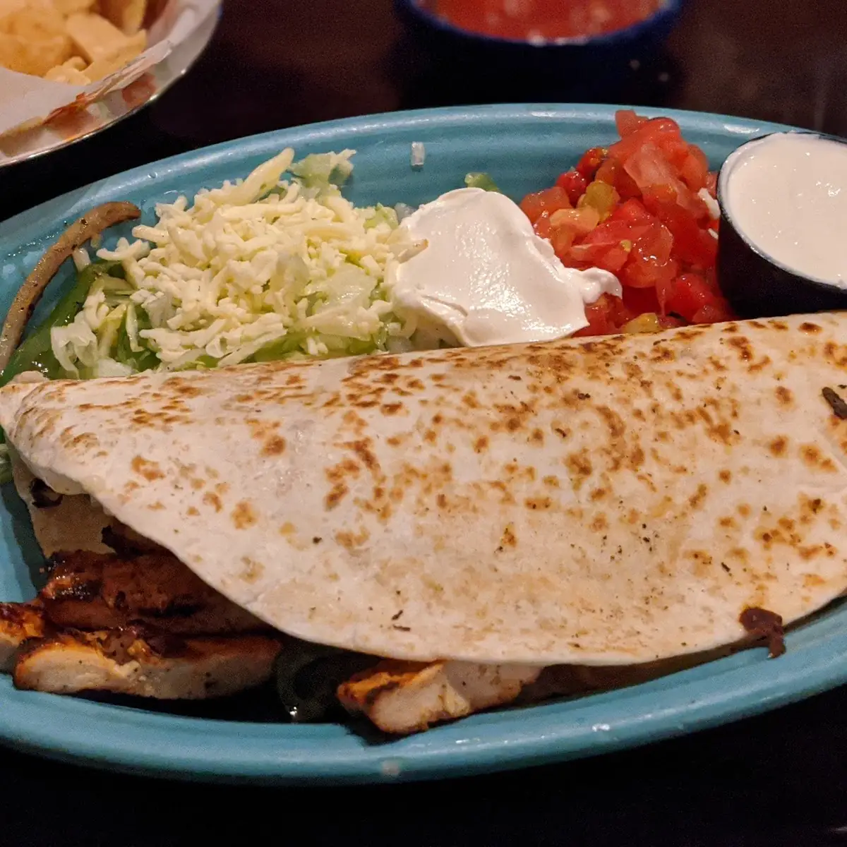 Fajita Quesadilla Chicken Extra Sour Cream