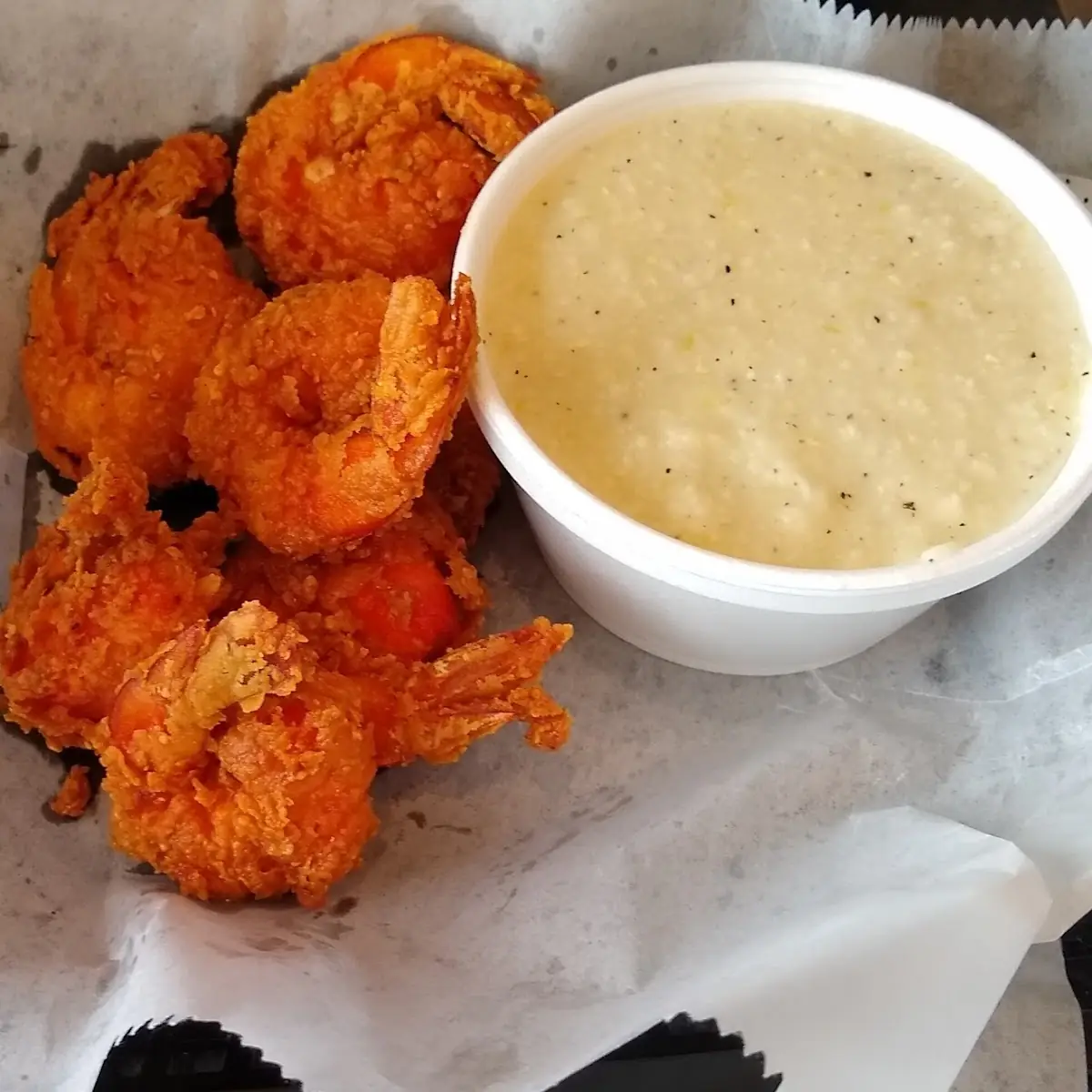 Fried Shrimp and Grits