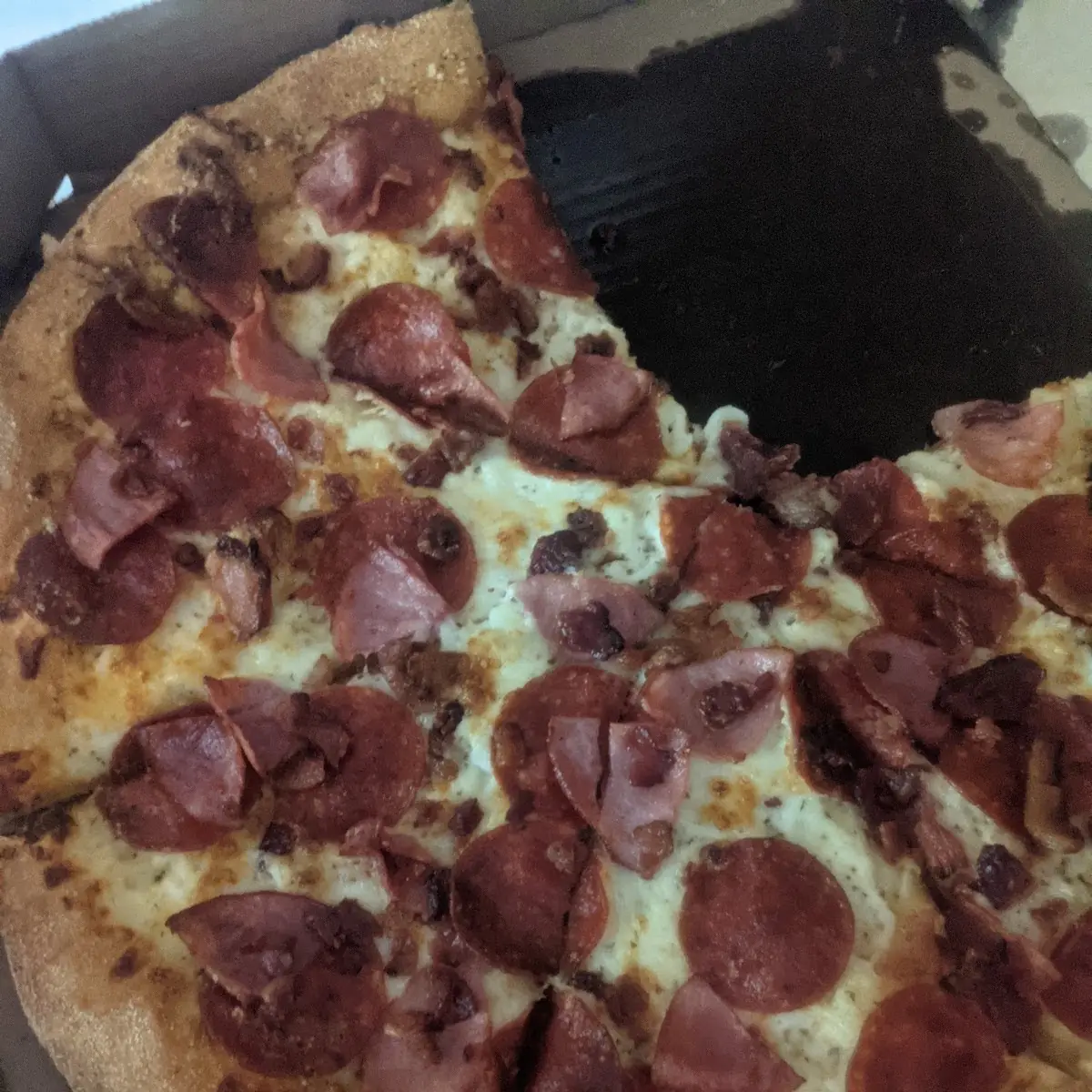 Bacon Ham Pepperoni Pizza