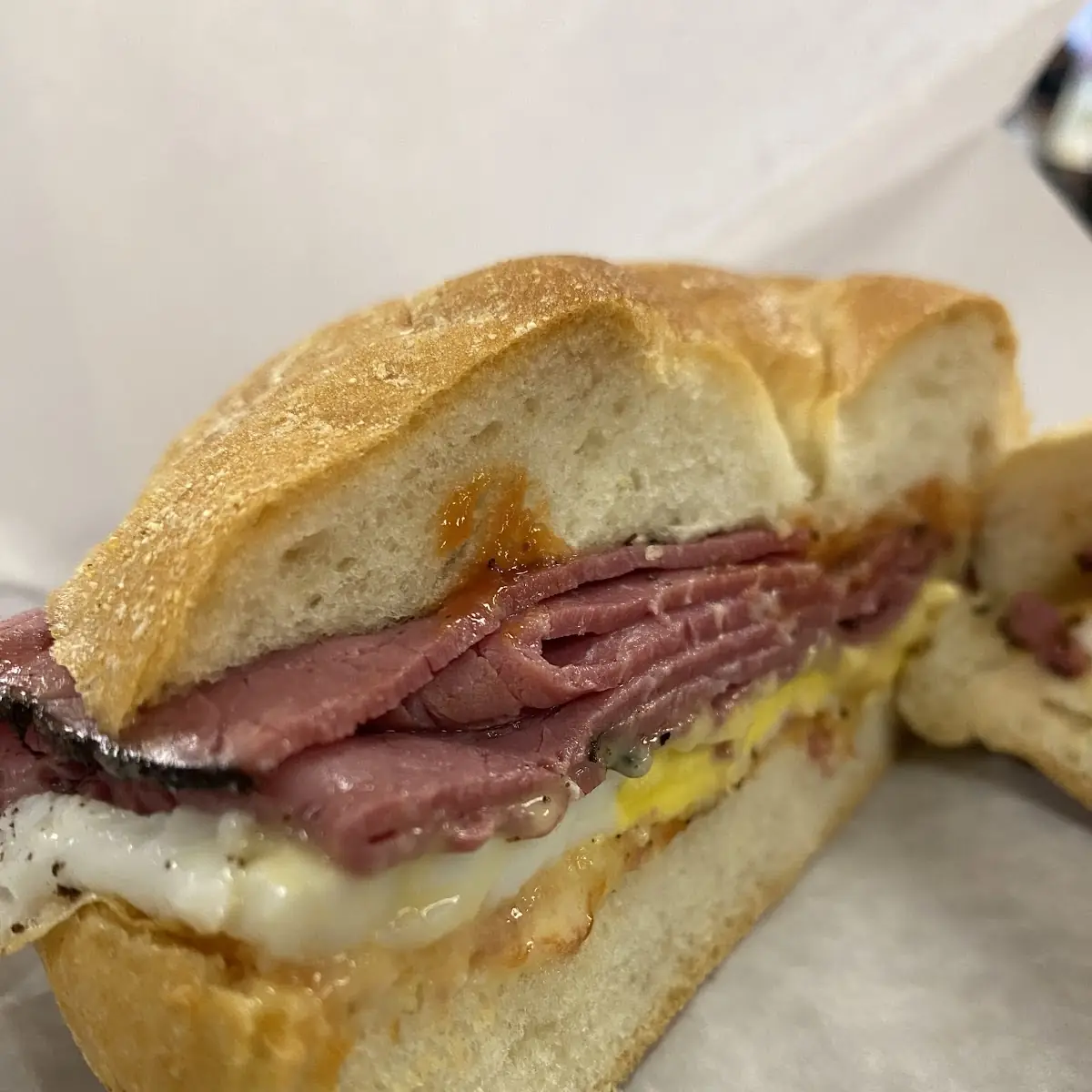 Pastrami Egg and Cheese