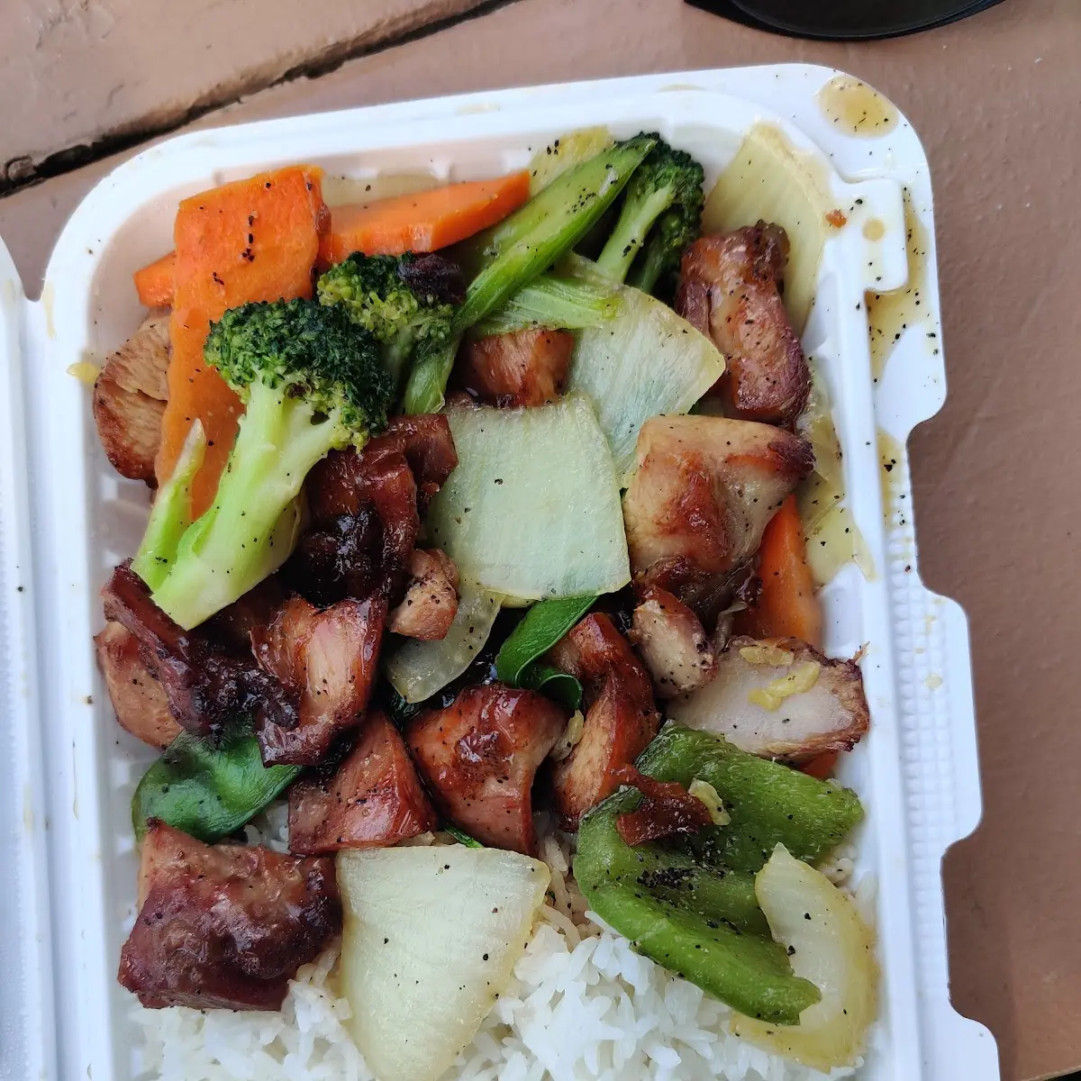 Bourbon Chicken with Rice