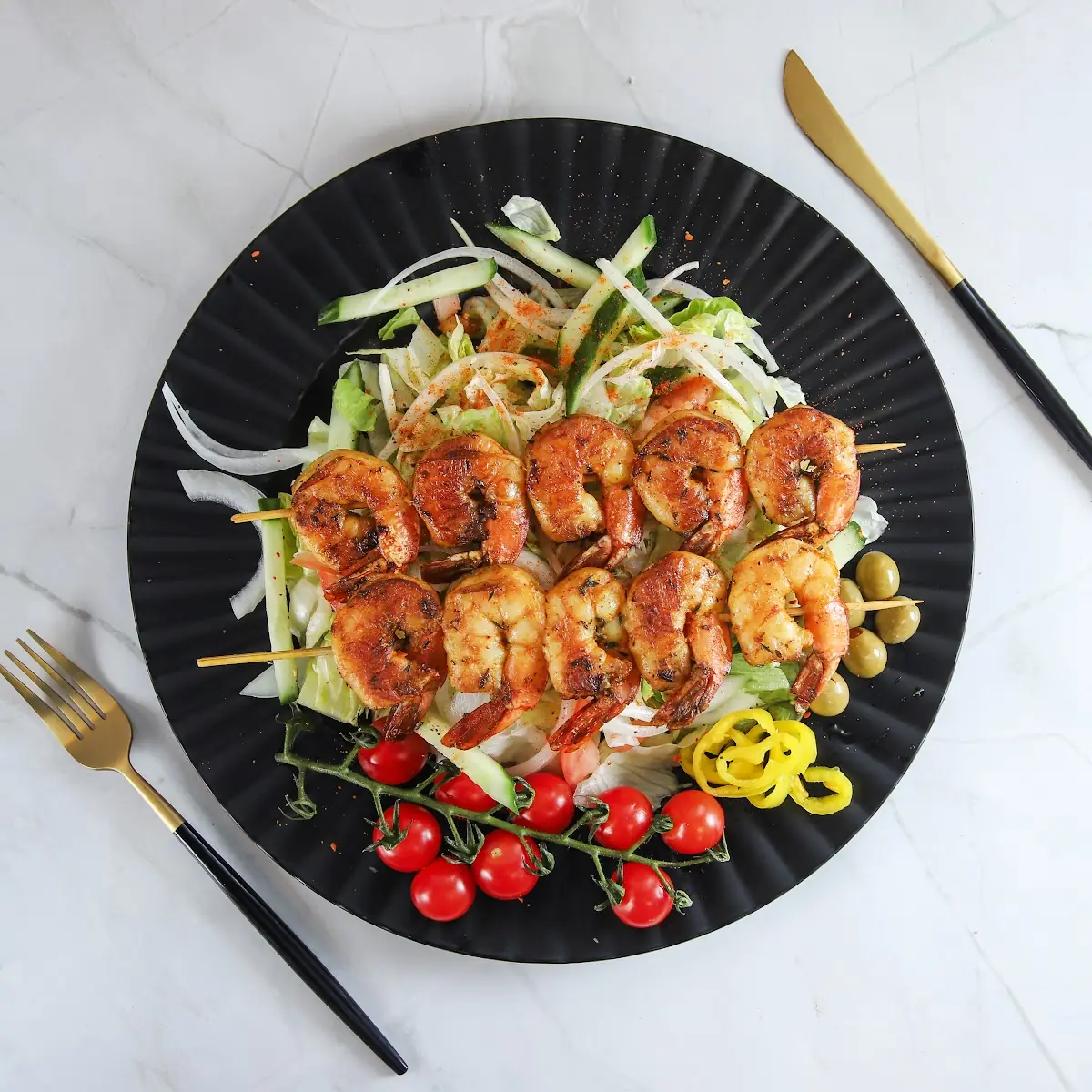 Grilled Shrimp Salad