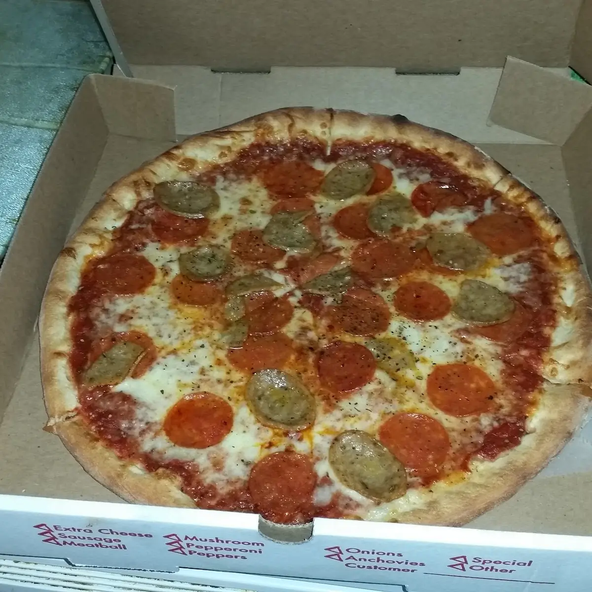 Pepperoni Sausage Pizza