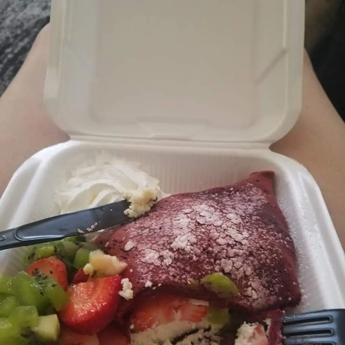Red Velvet Cheesecake Crepes