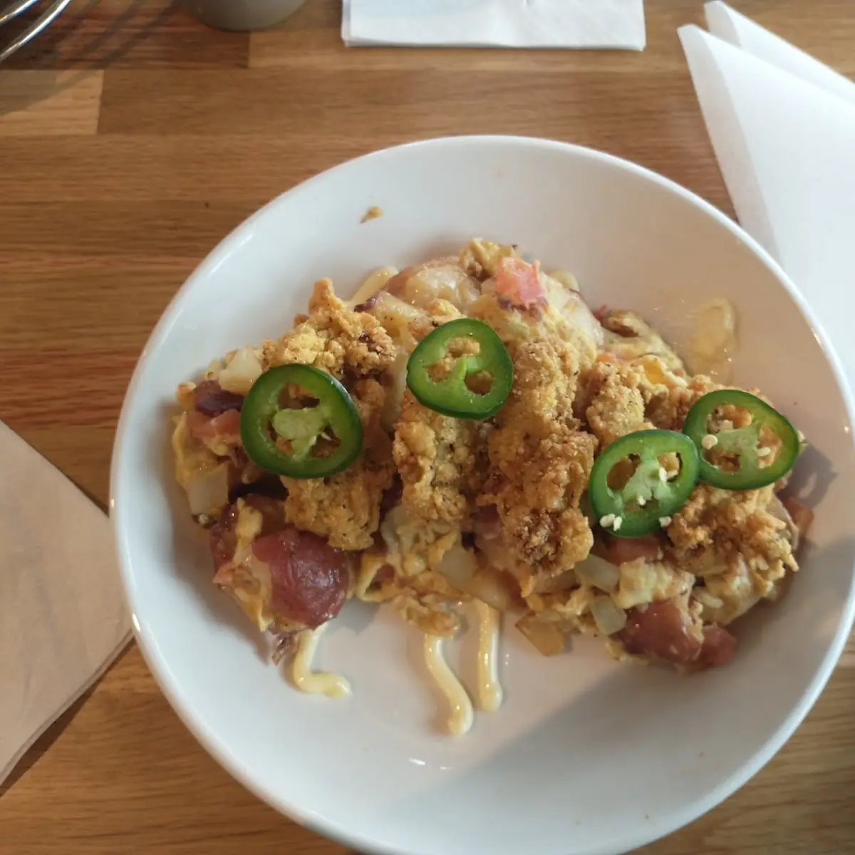 Fried Oyster Scramble Hangtown Style