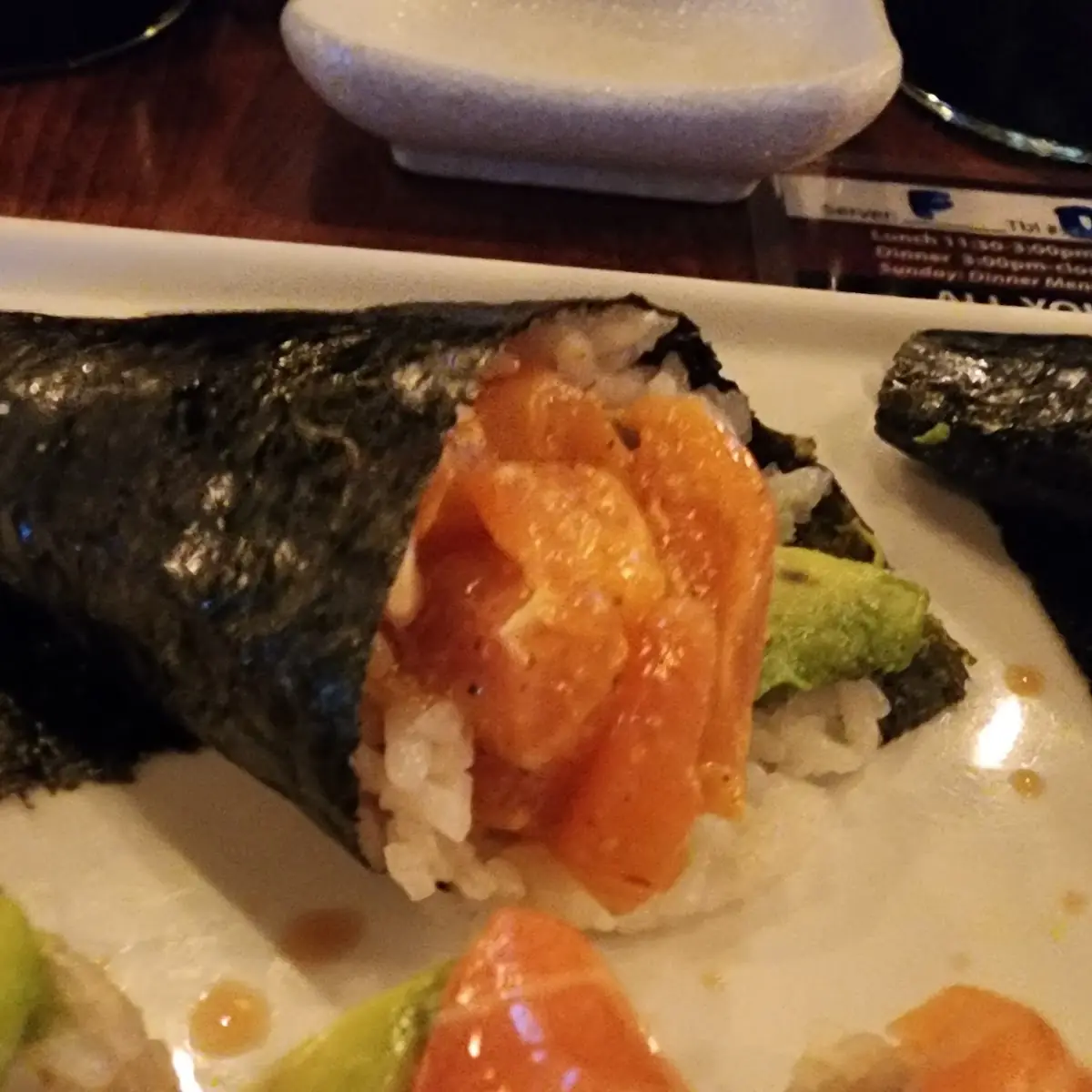 Spicy Salmon Hand Roll