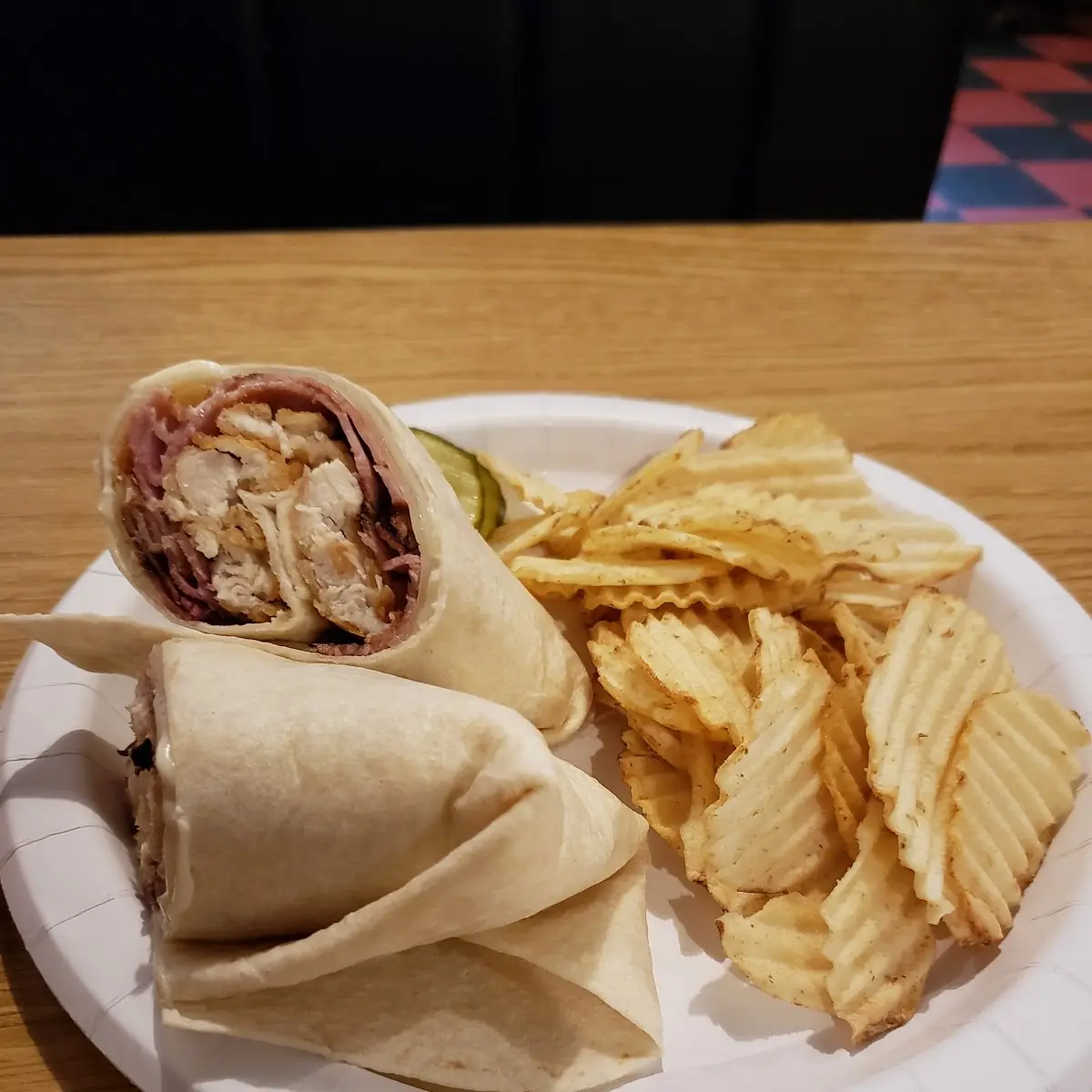 Cordon Bleu Chicken Wrap