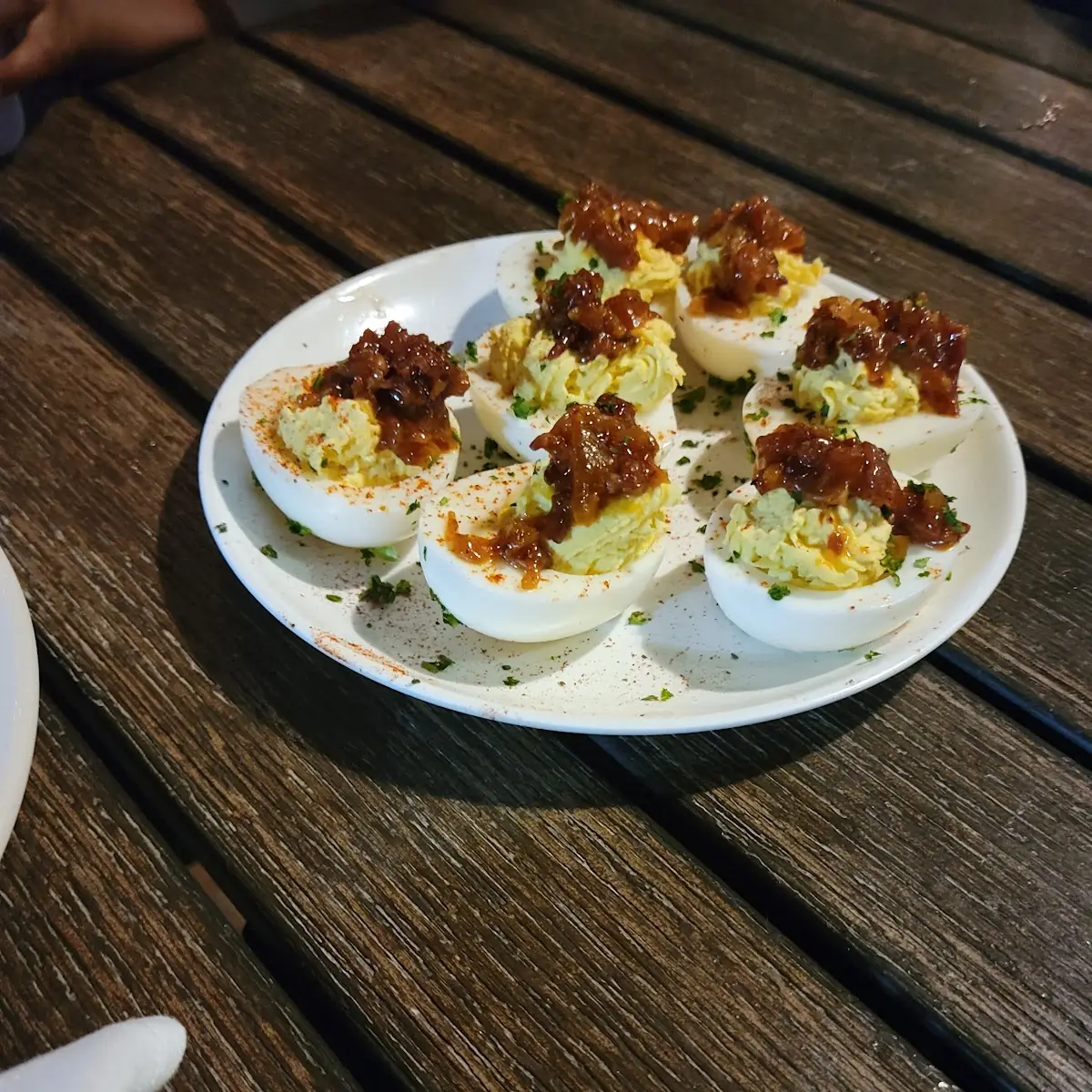 Deviled Eggs with Jam
