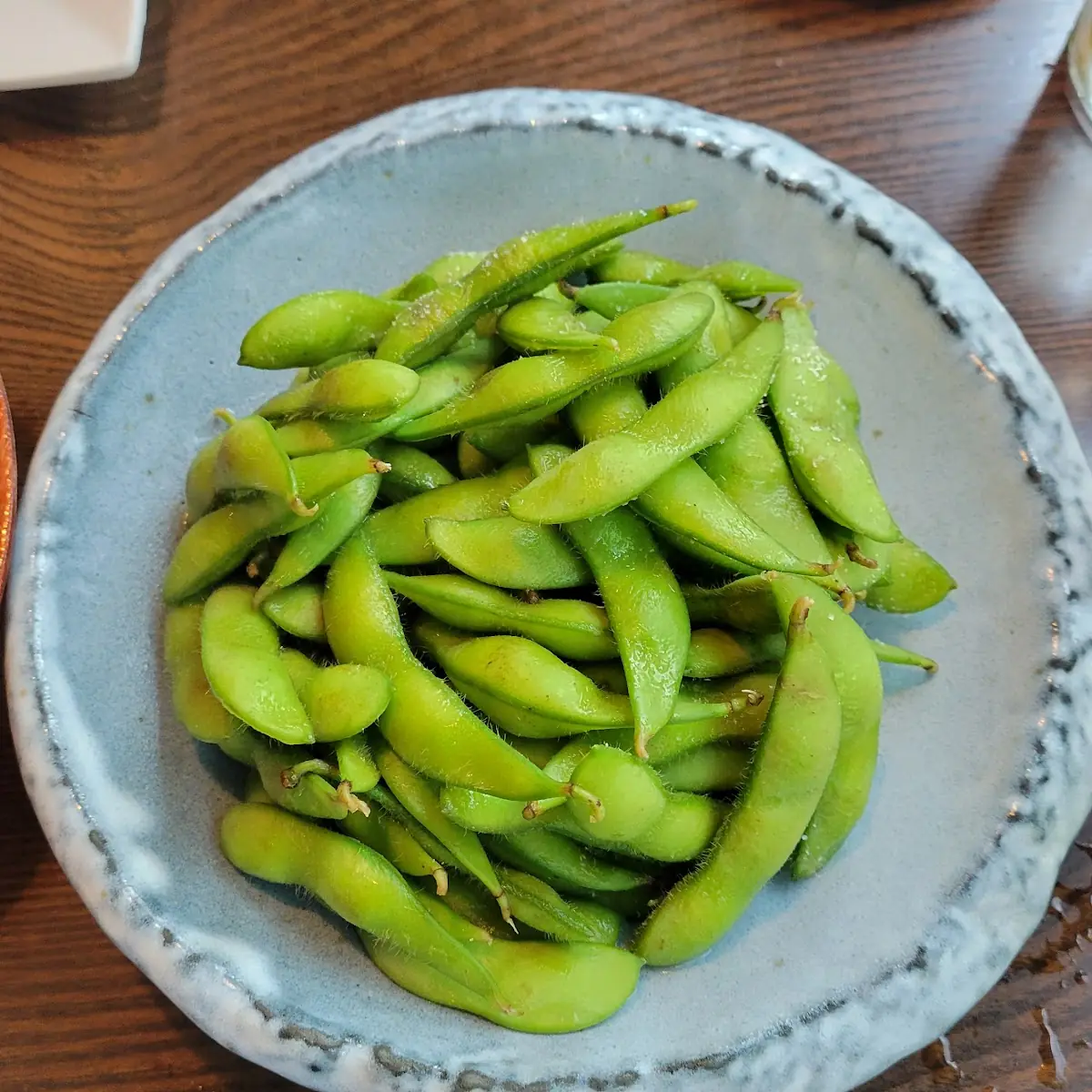 Steamed Edamame in a Bowl