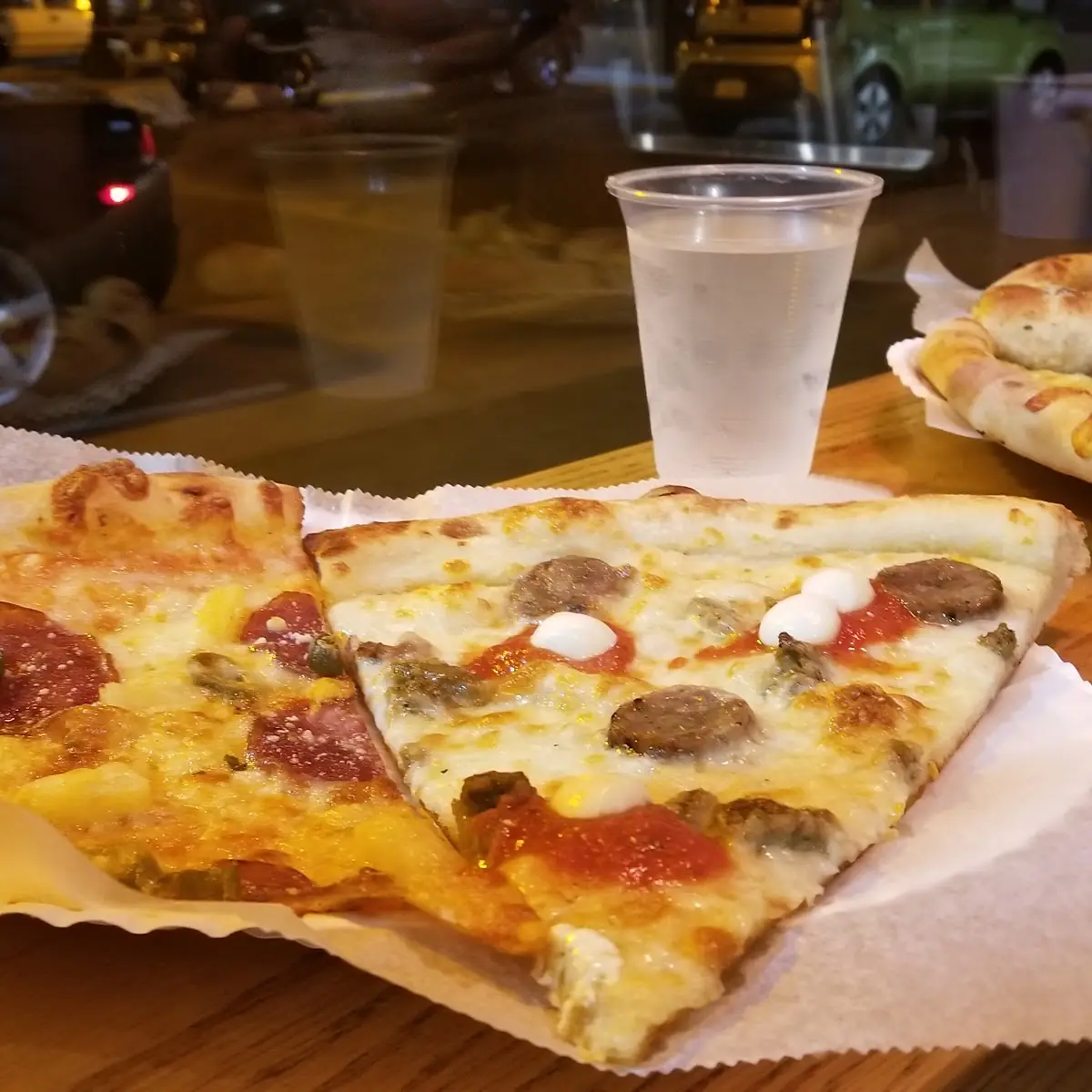 Two Pizza Slices
