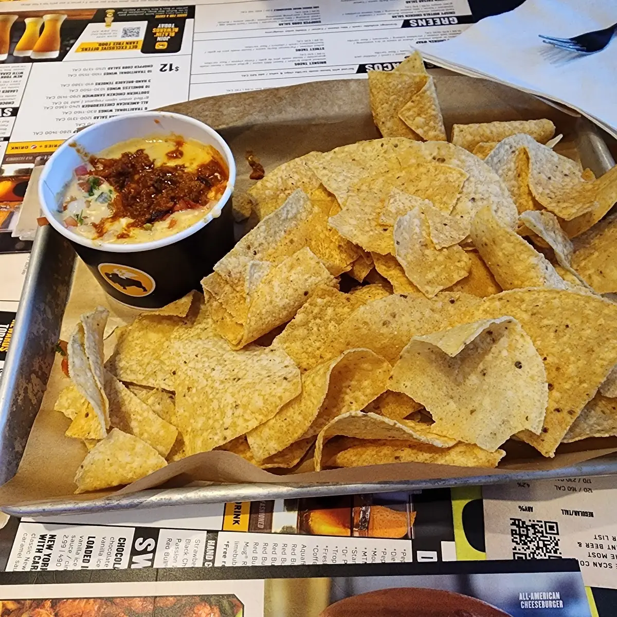 Chips with Cheese Sauce
