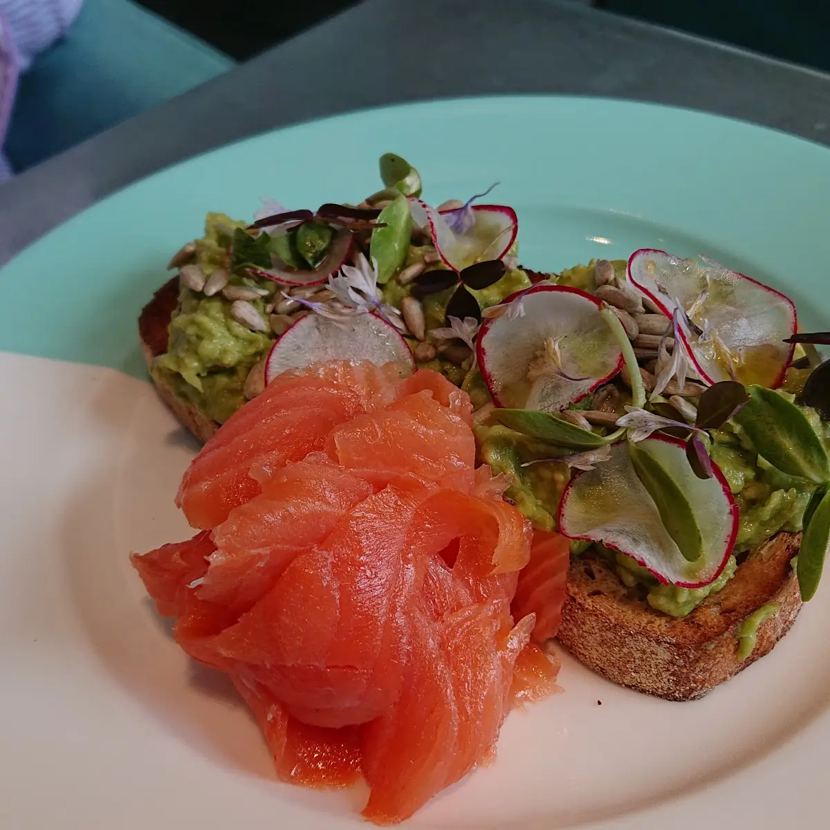 Smoked Salmon and Bagel Stack
