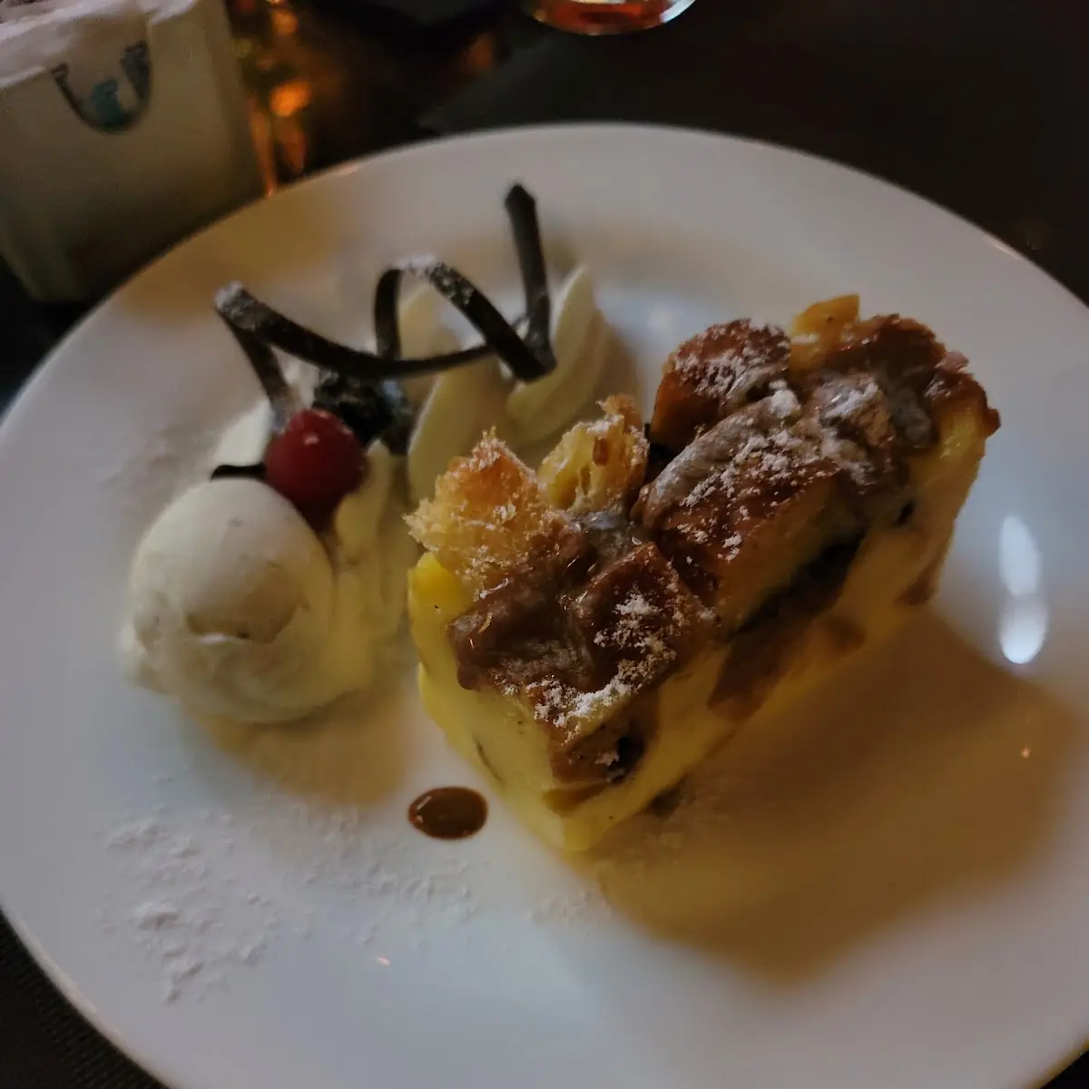 Chocolate Chip Croissant Bread Pudding