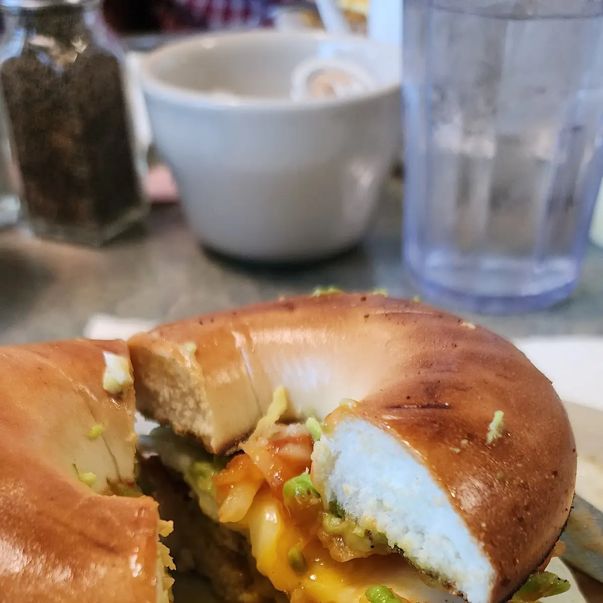 Bagel Avocado Sandwich