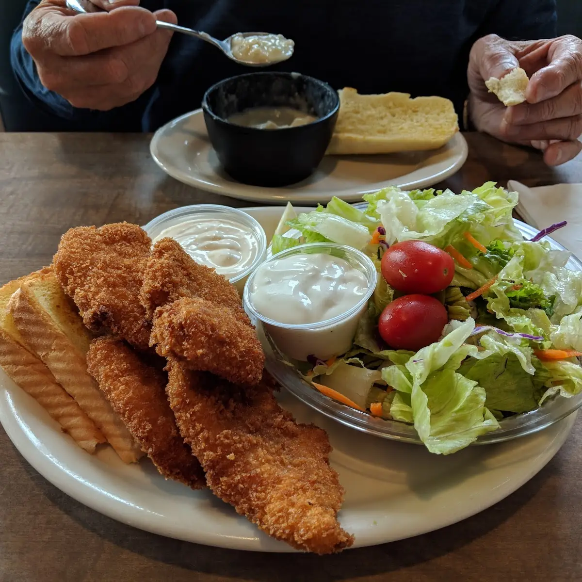 Four Piece Fish & Salad