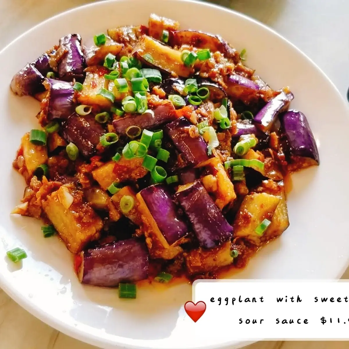 Eggplant with Sweet Sour