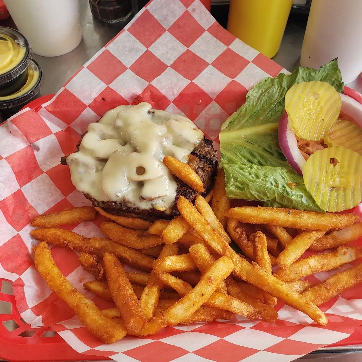 Mushroom Swiss Burger
