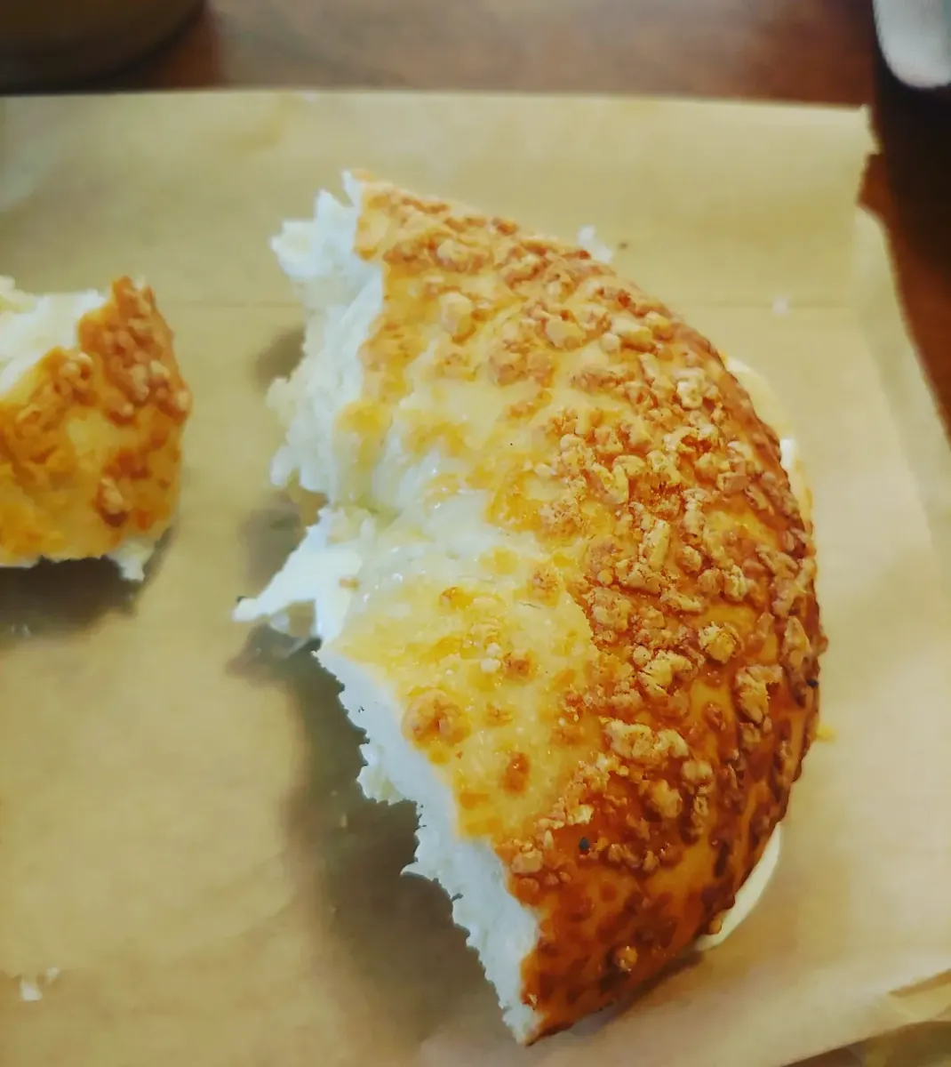 Cheddar Bagel with Cream Cheese