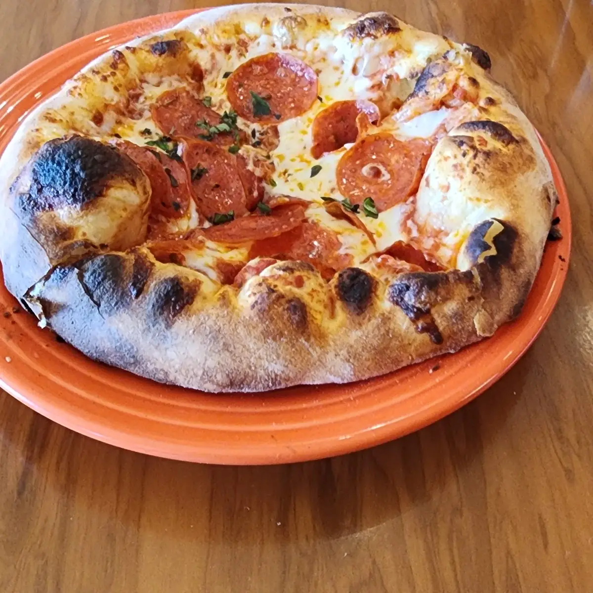 Wood-Fired Pepperoni Pizza