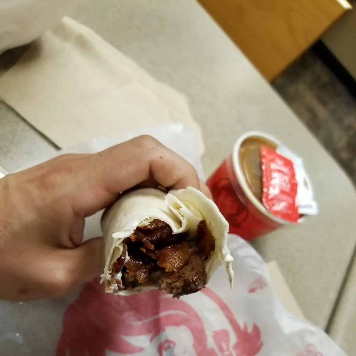 Junior Bacon Cheeseburger Wrap