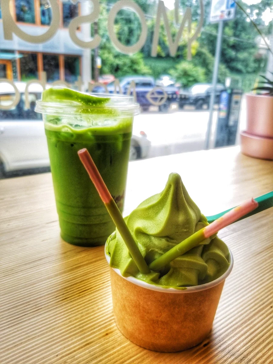 Green Tea and Vanilla Ice Cream