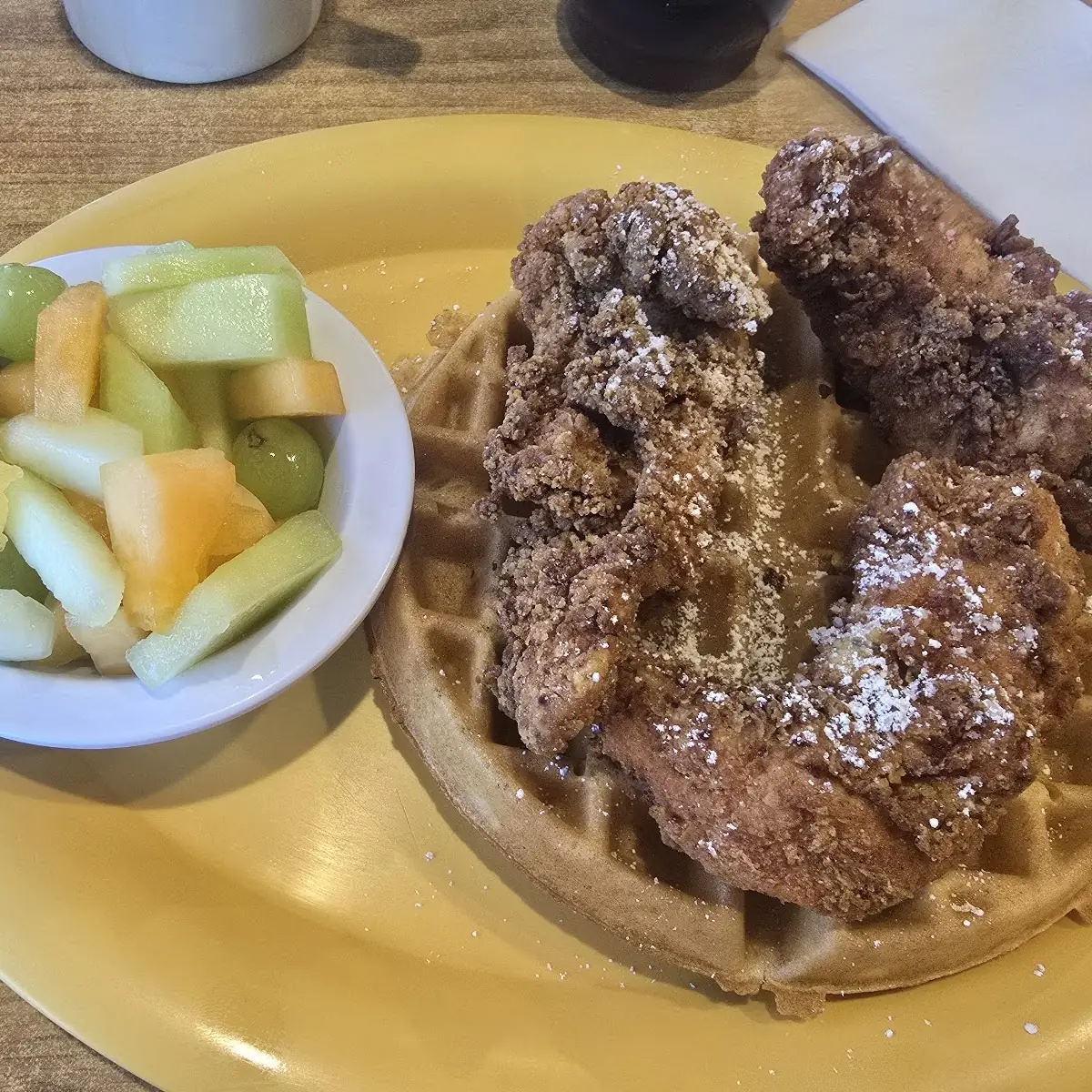 Fried Chicken and Waffles Platter