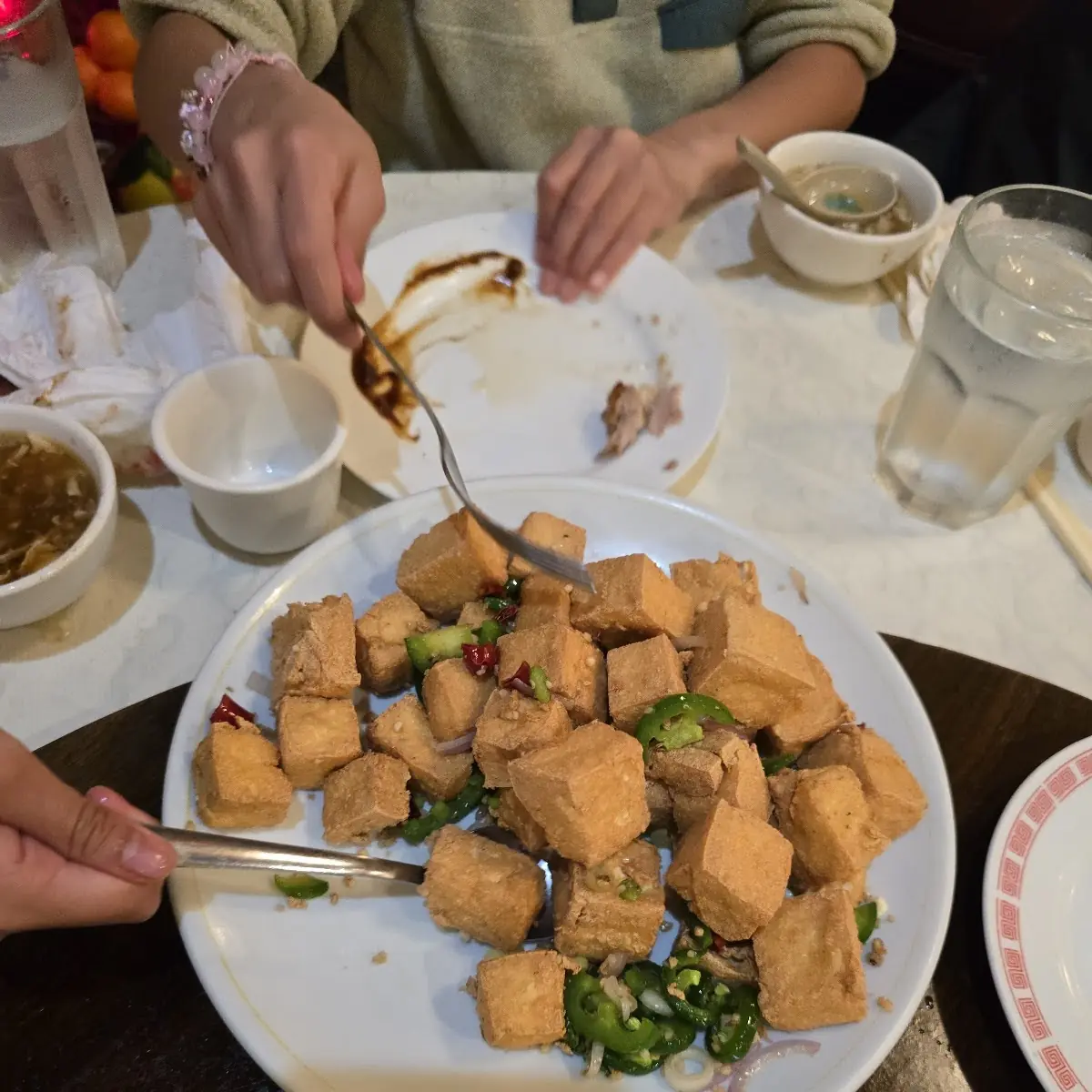 Bean Curd with Salt and Pepper