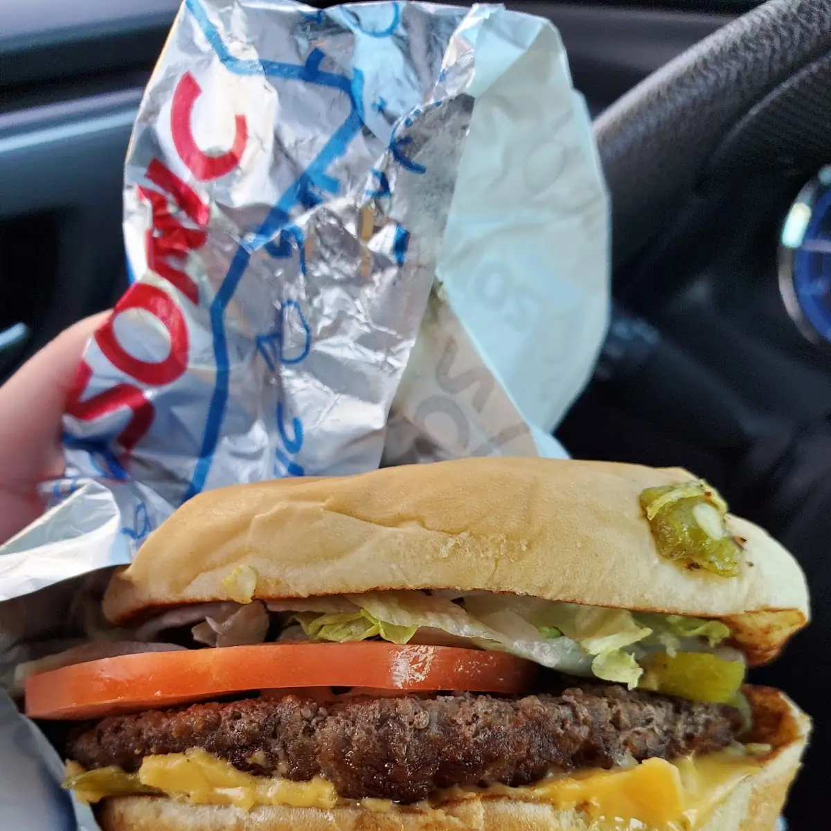 Green Chile Cheeseburger