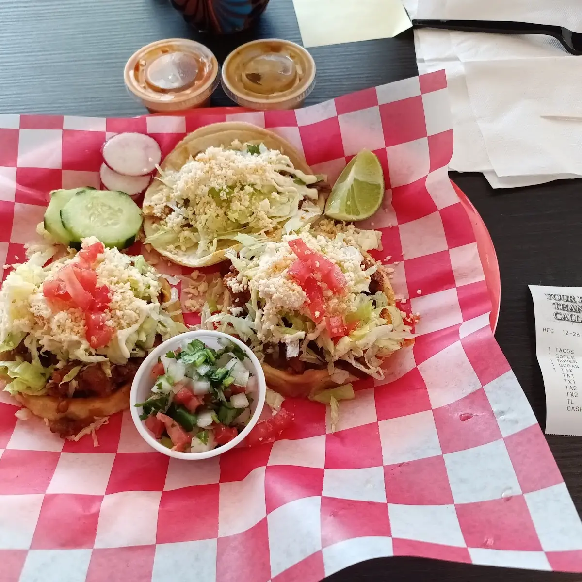 Sope Al Pastor Taco Asada