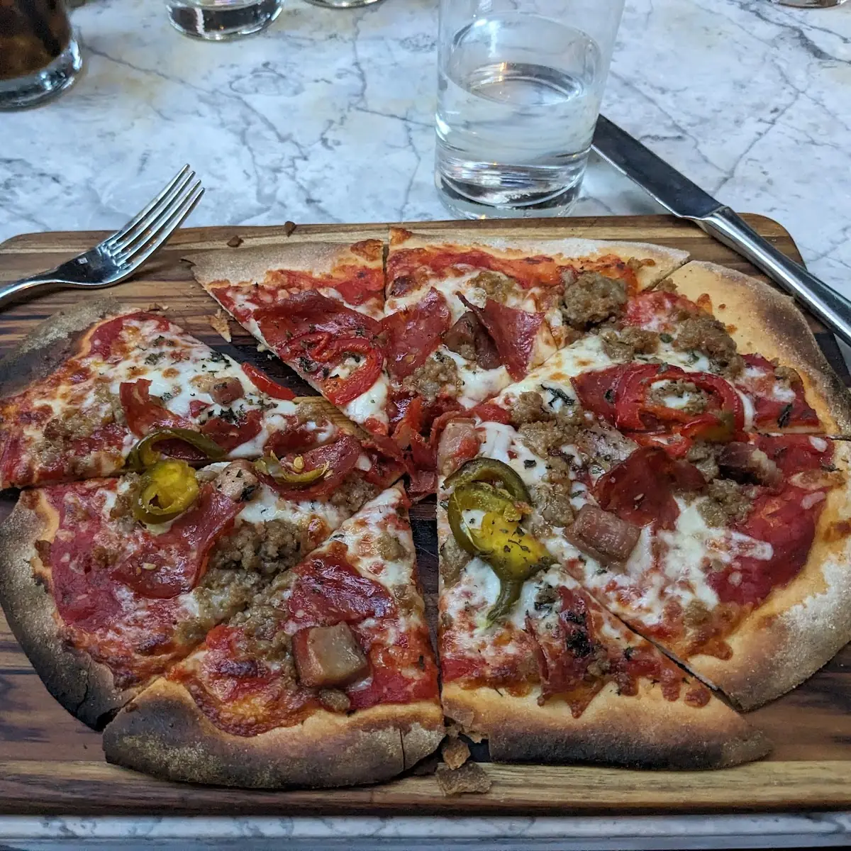 Meat Pizza Caprese