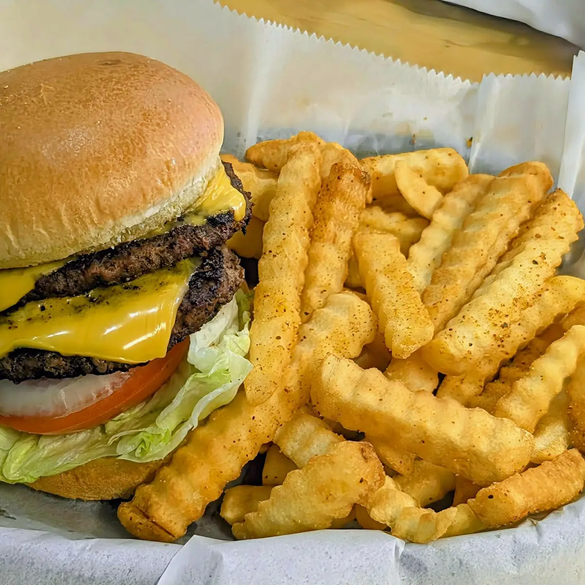 Double Cheeseburger with Fries