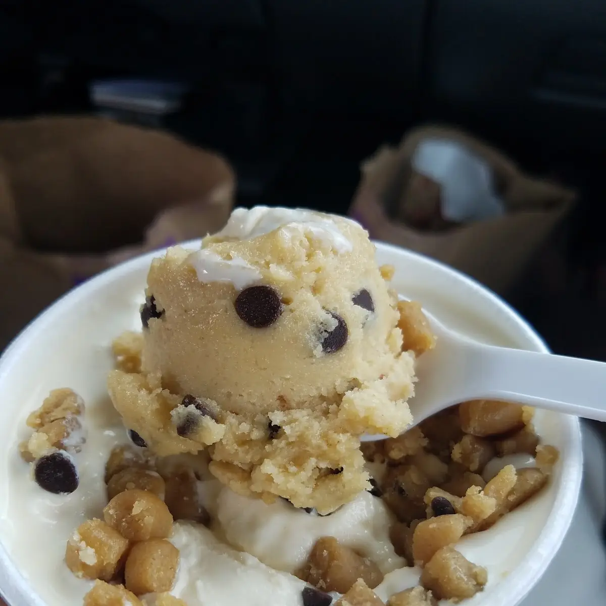 Big Scoop Cookie Dough Blast About a TBS Extra Dough