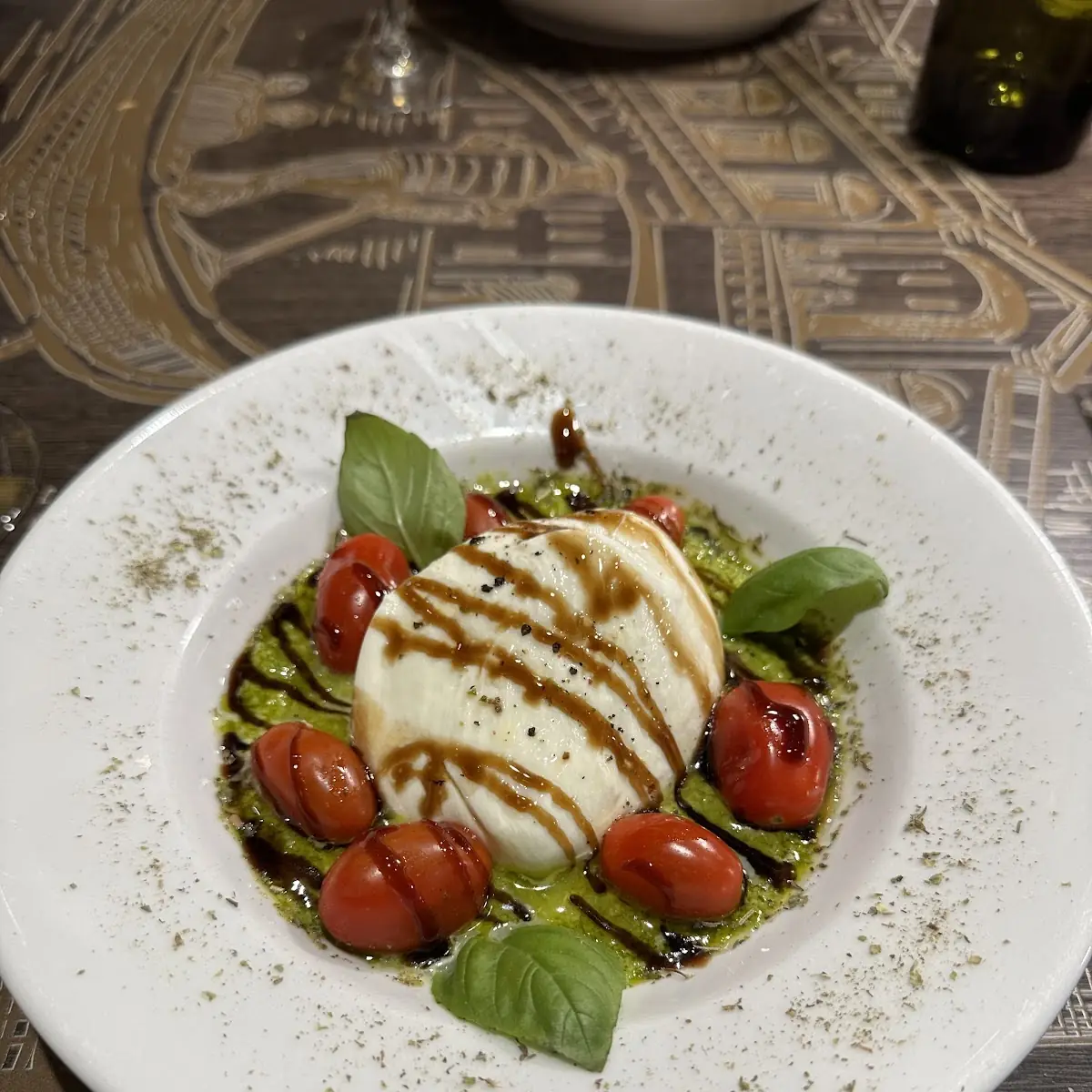 Burrata & Pesto Caprese Salad