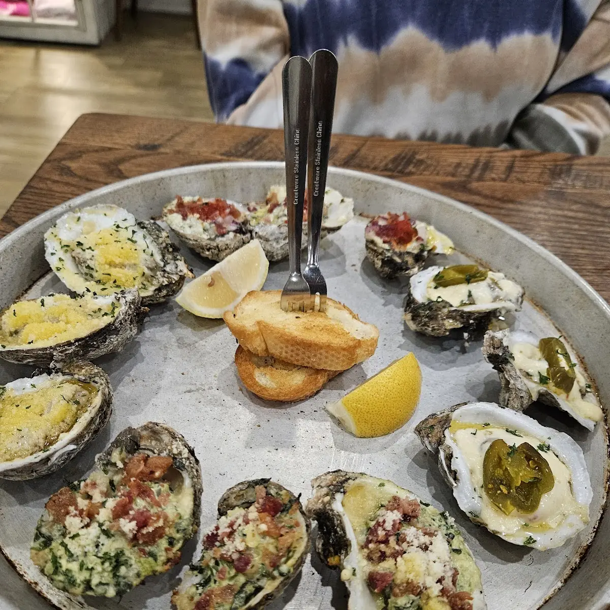 Charbroiled Oysters on the Half Shell