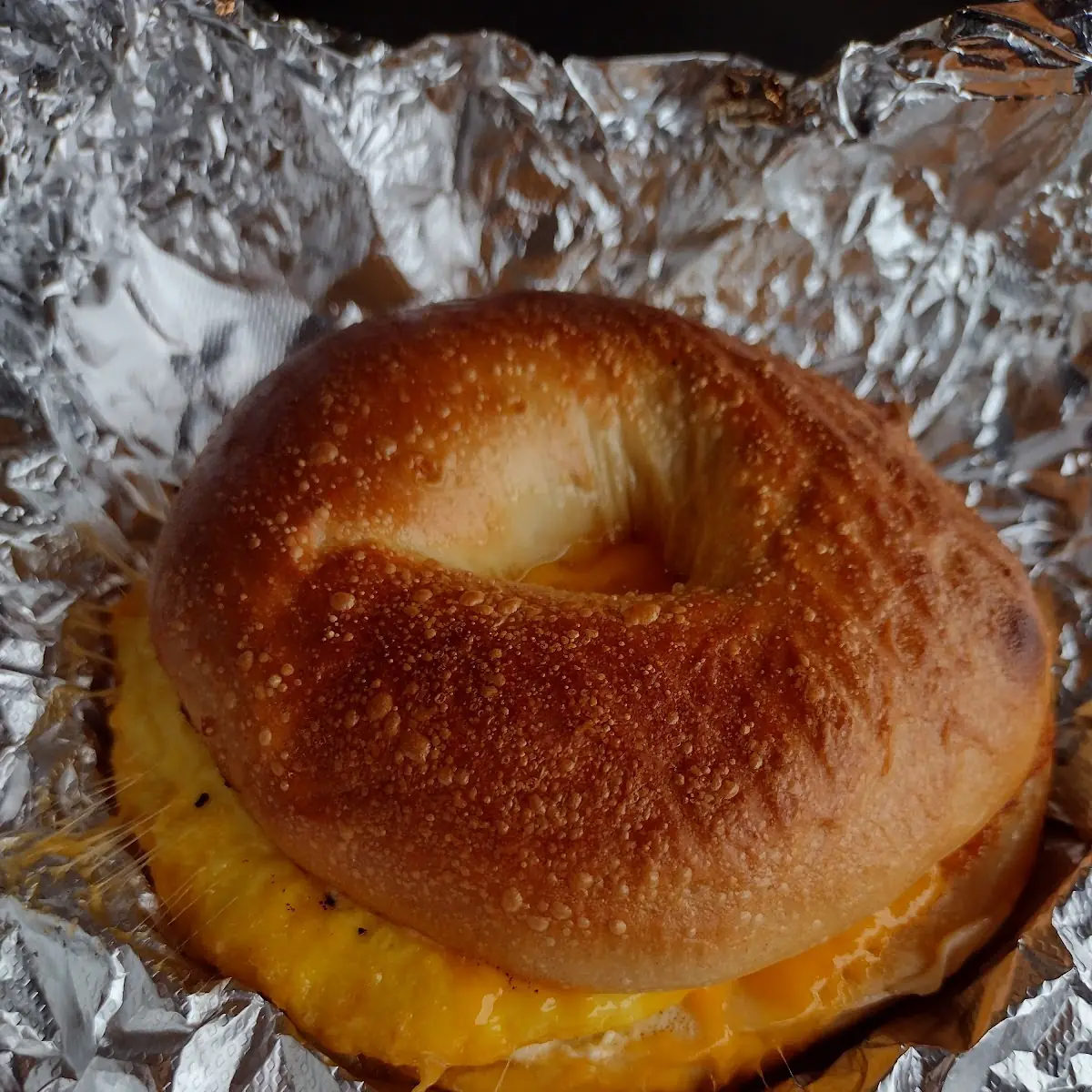 Plain Bagel Egg and Cheese Bacon