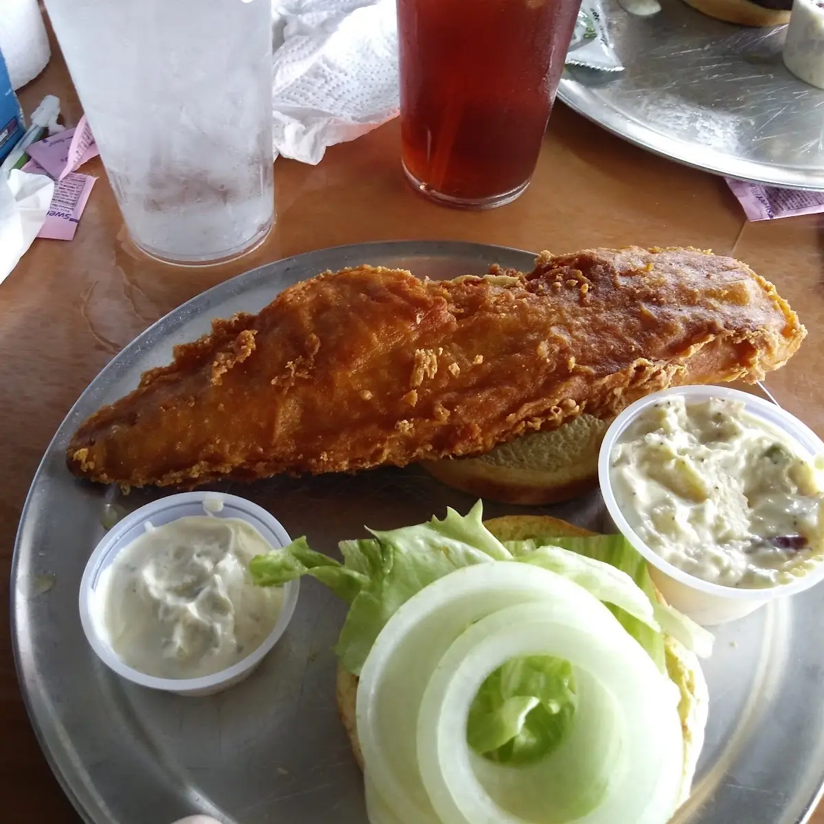 Fried Fish Sandwich World Famous