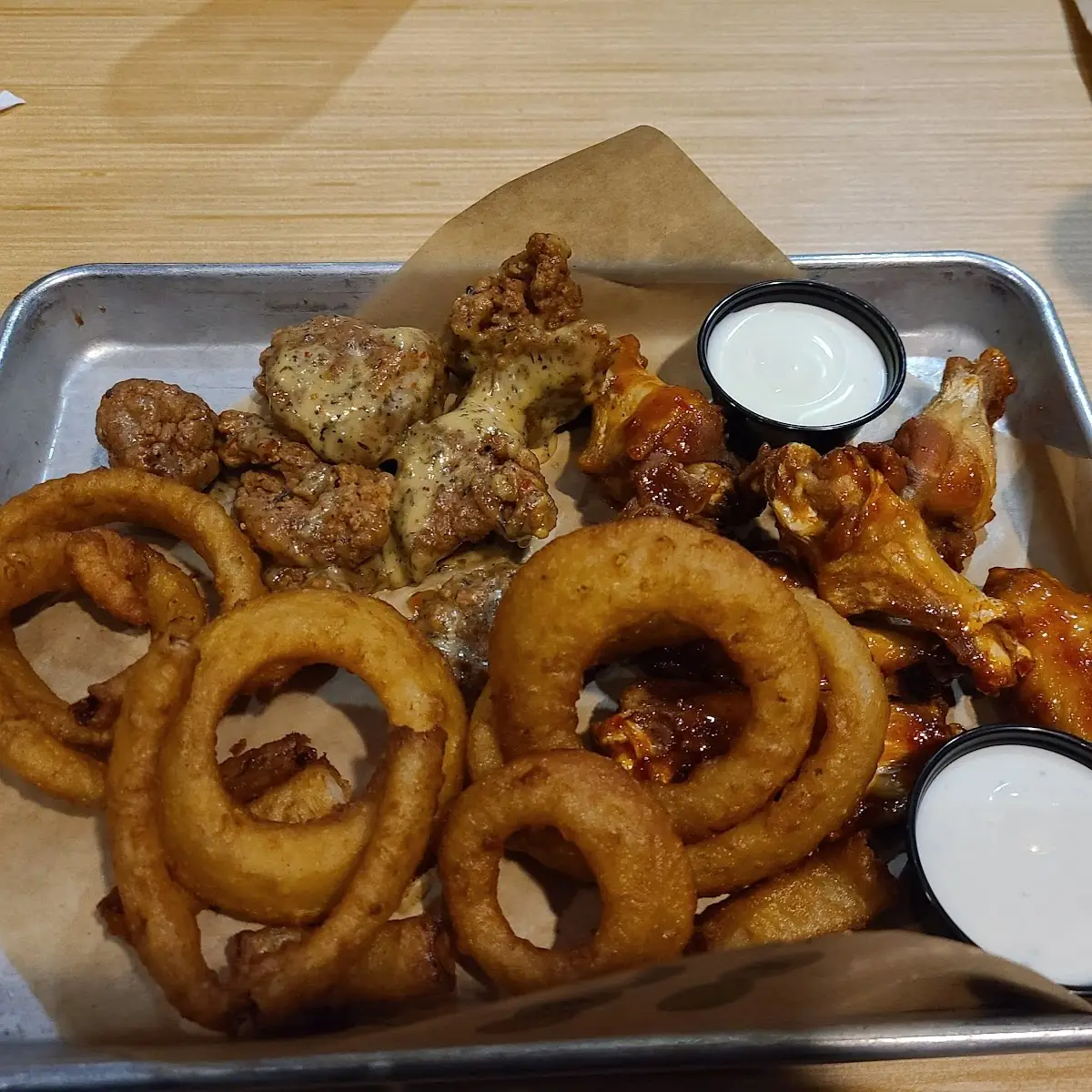 Wings and Onion Rings