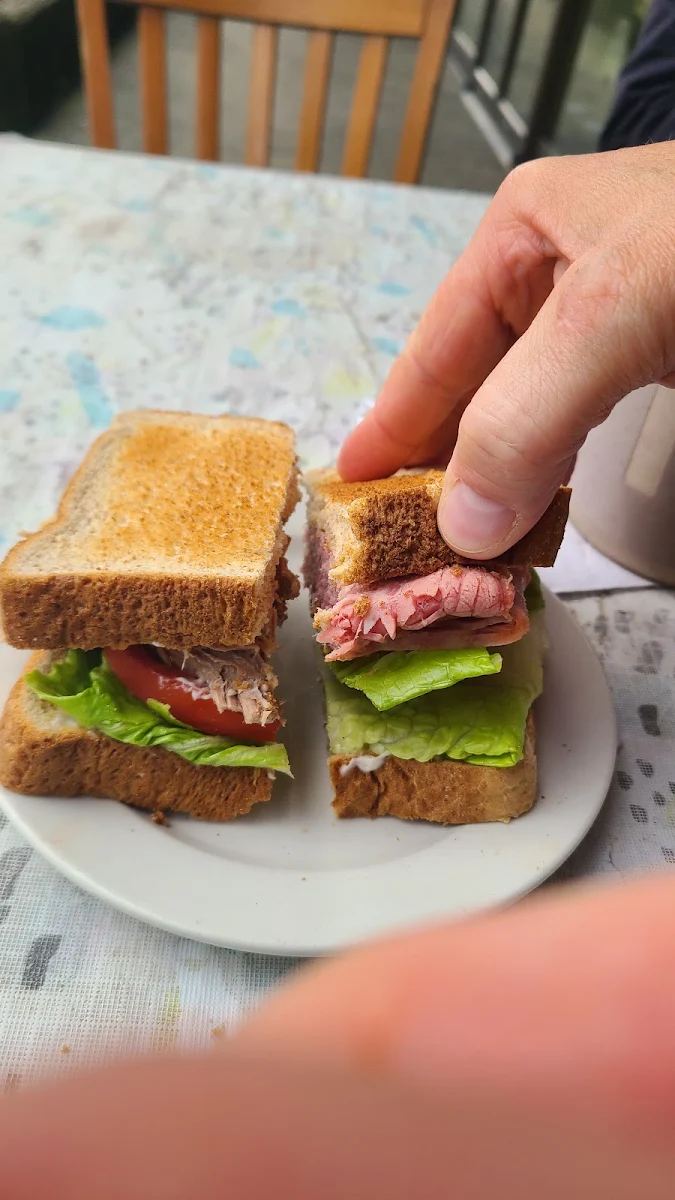 Corned Beef Sandwich on Right Roast Beef on Left