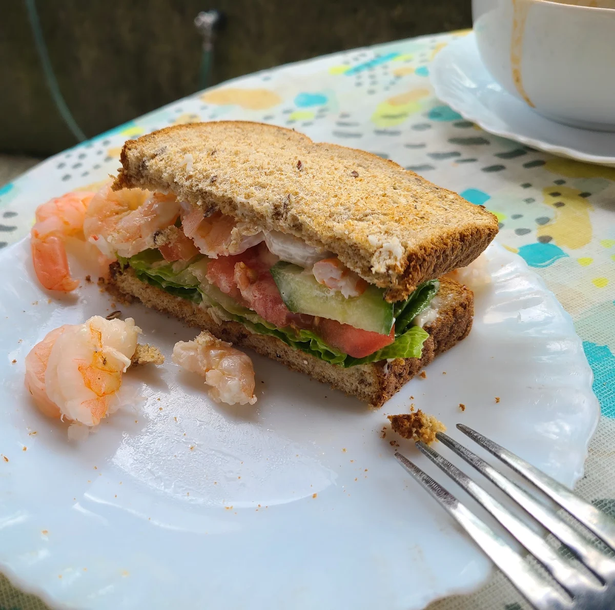 Toasted Shrimp Sandwich, Yaser's Cafe