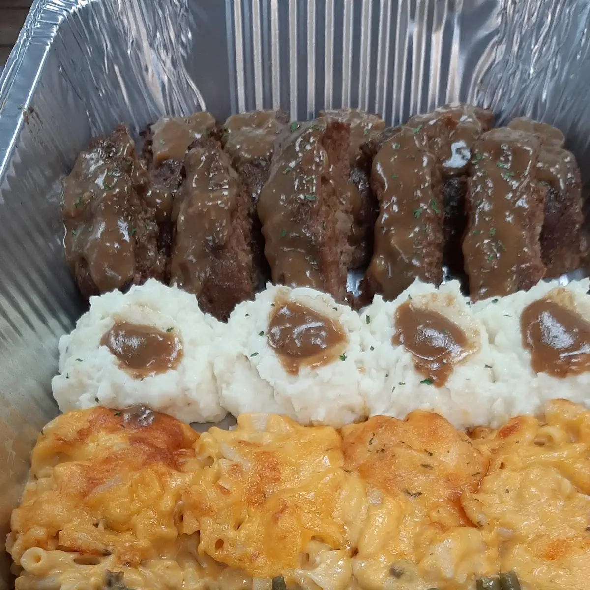 Beef Roast & Meatloaf Pan Style Meal by Doreka